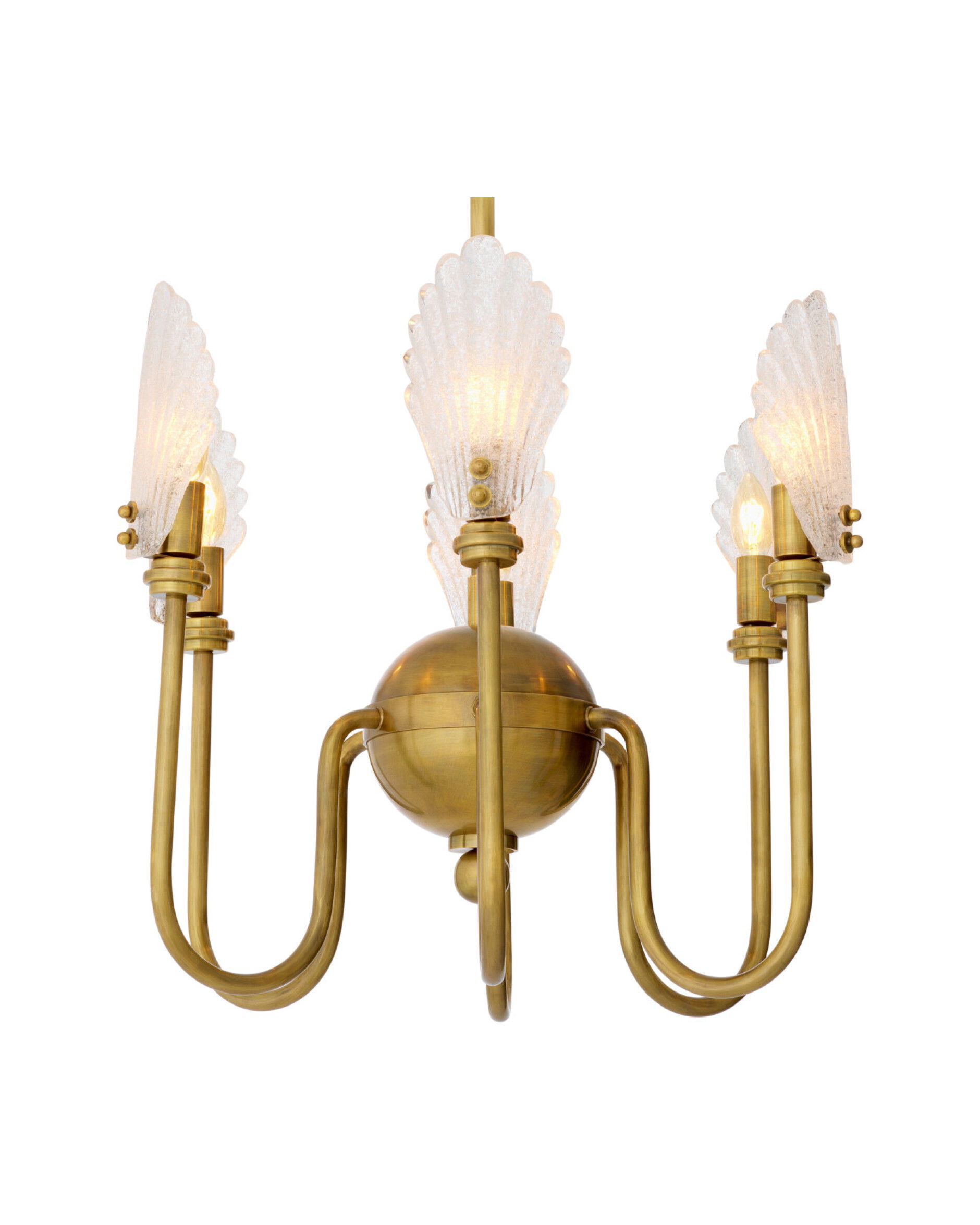 Isabelle kroonluchter antiek messing