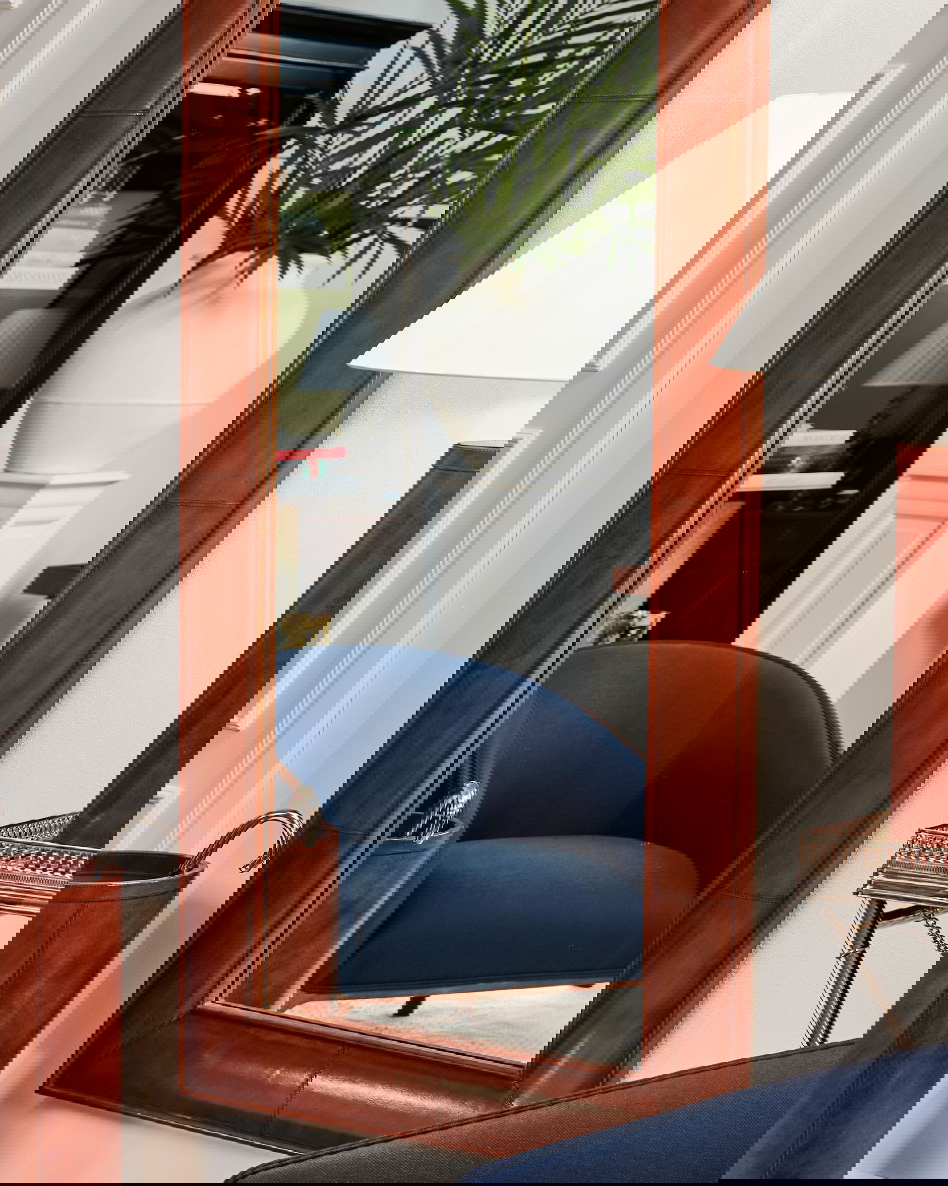 Kensington Wandspiegel Leder