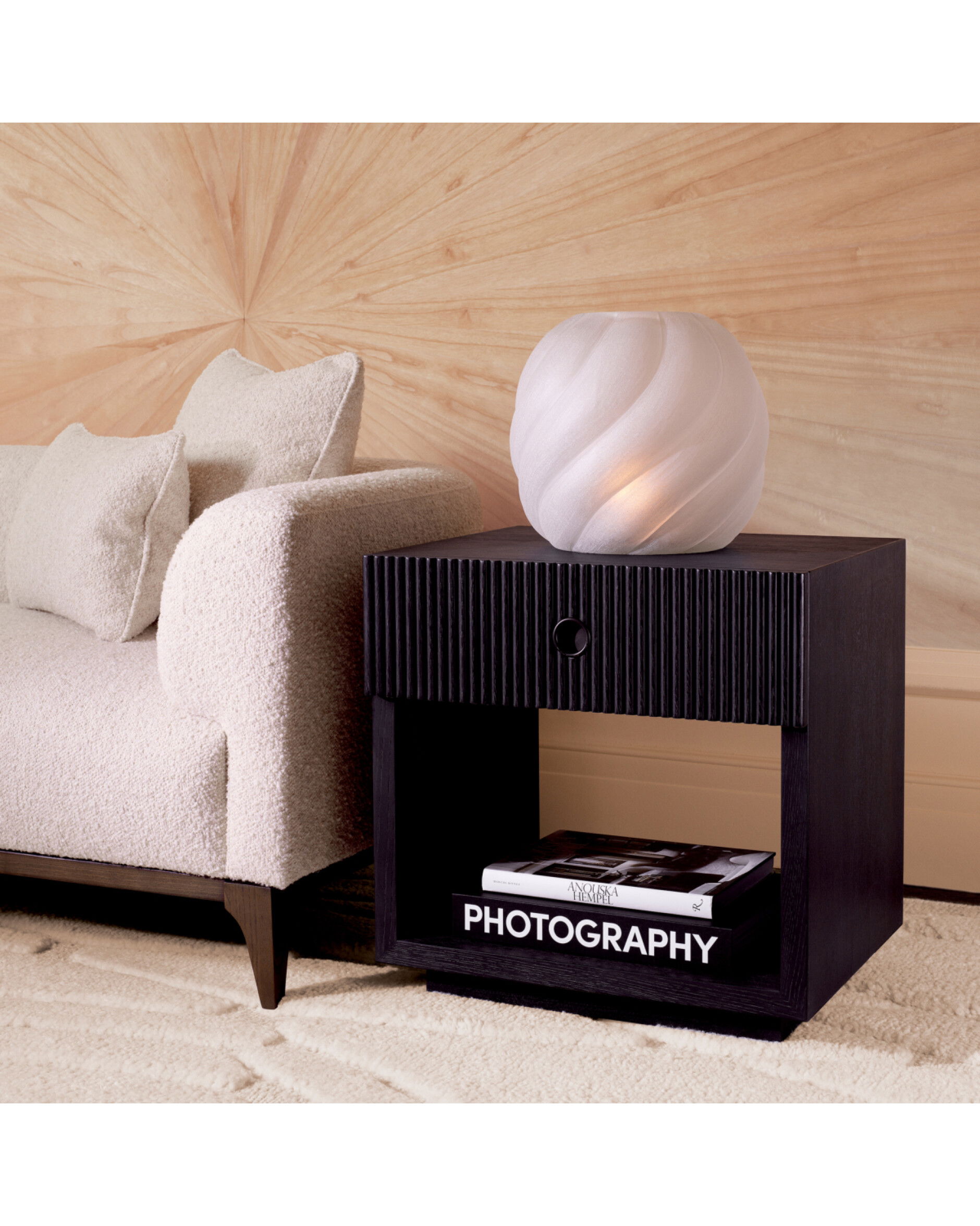 Dimitrios sängbord charcoal grey