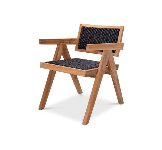 Zwart - Outdoor Dining Chair Kristo