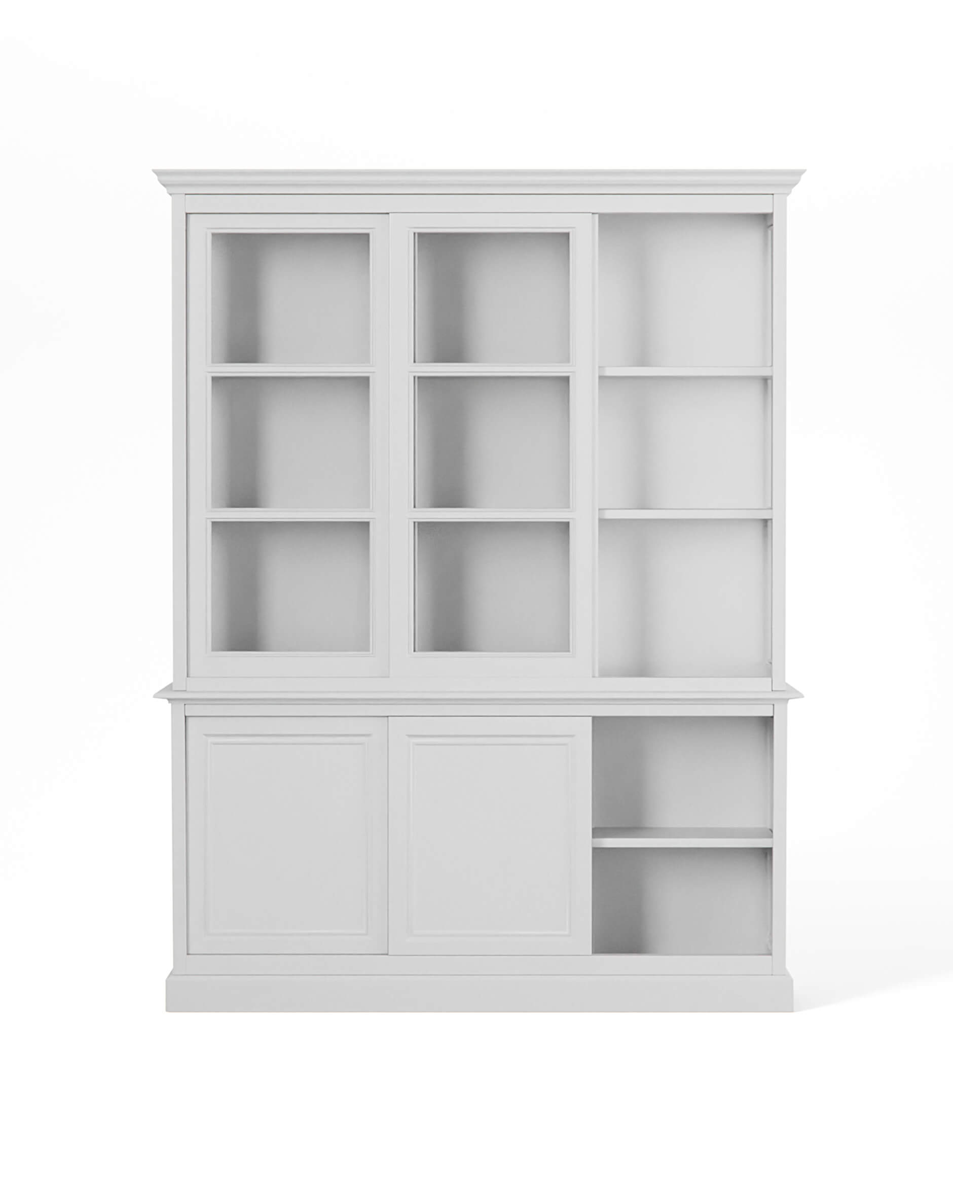 Assonet vitrinskåp classic white