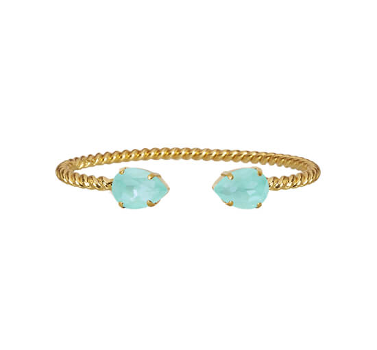 Soft Mint - Mini Drop armbånd crystal rhodium