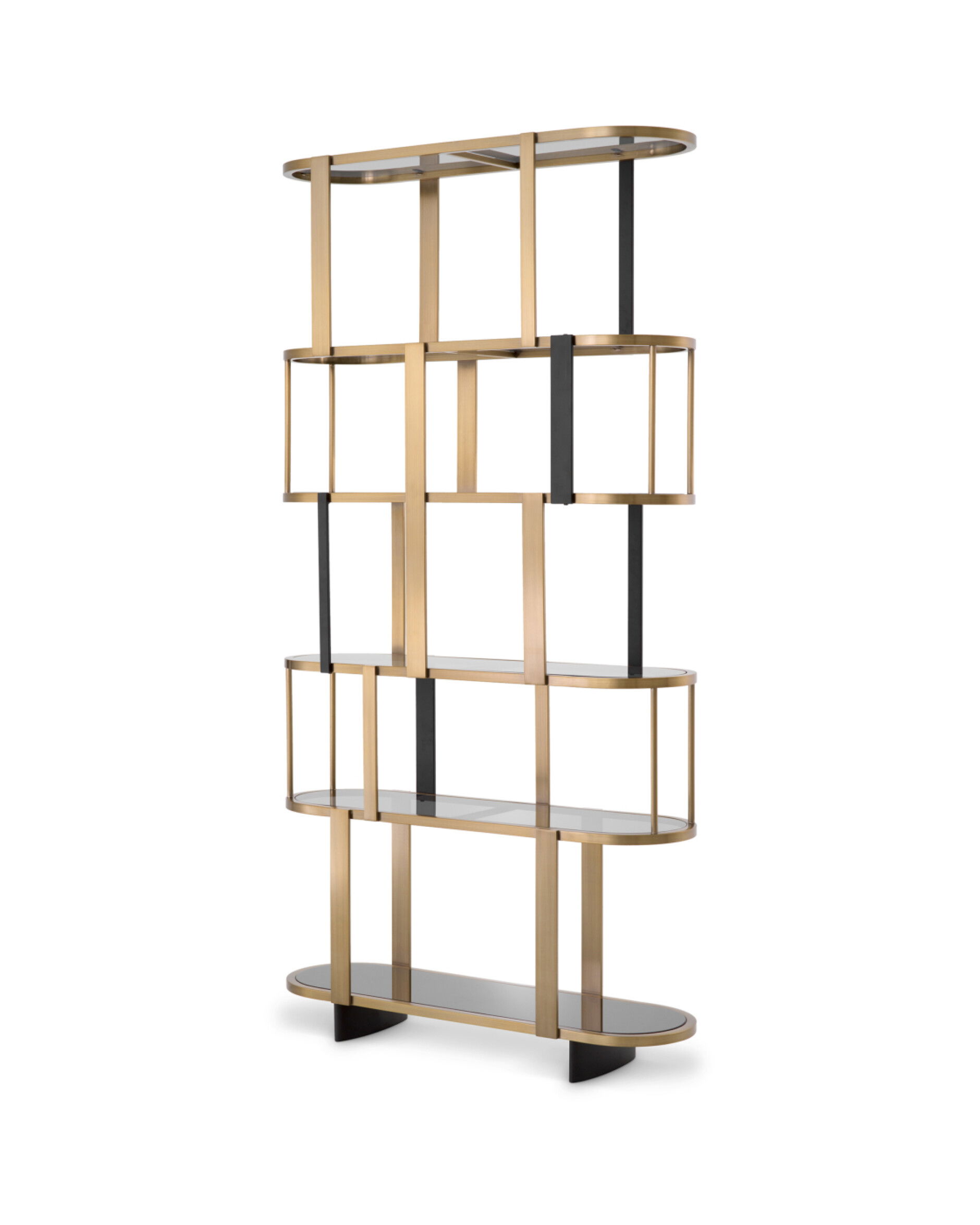 Clio hylla rund borstad mässing