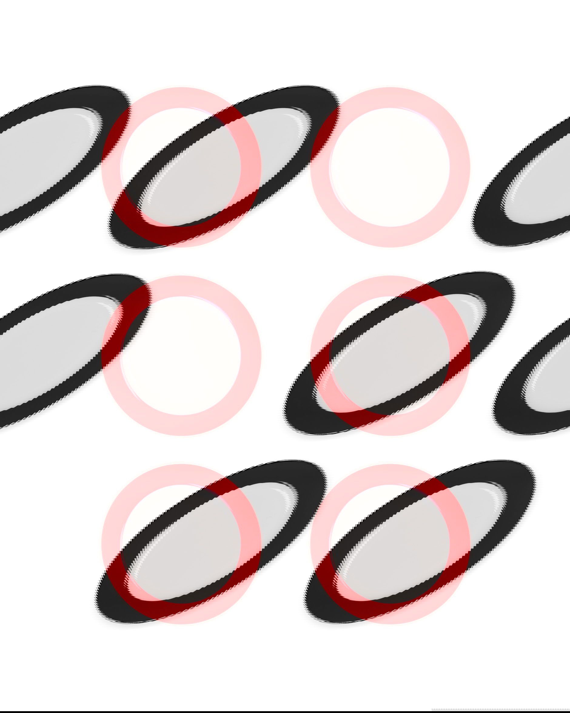 Audley Deep Red mattallrik 6-pack