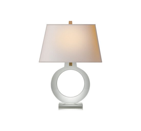 null - Ring Form Table Lamp Alabaster Large