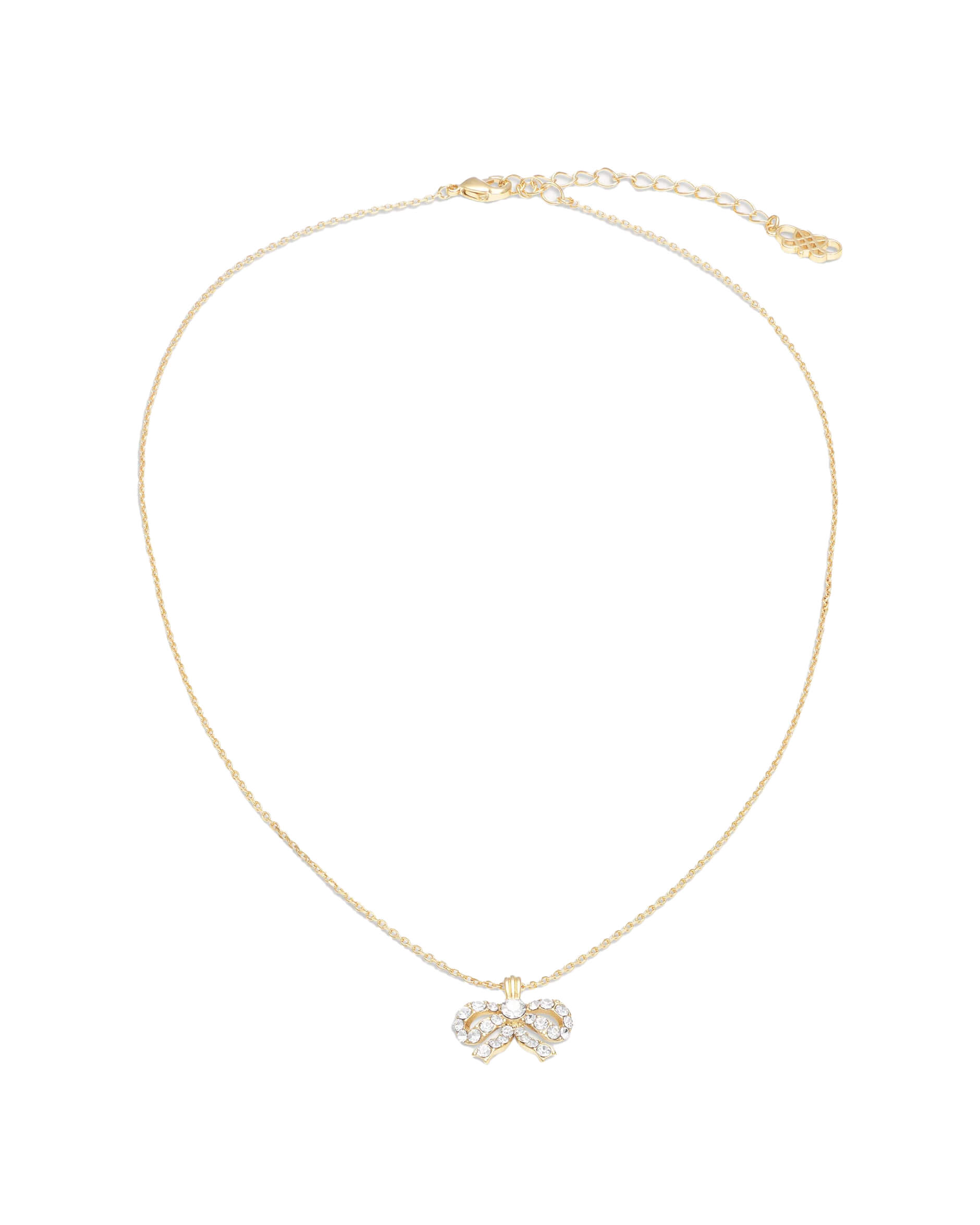 Petite Antoinette bow kaulaloru crystal