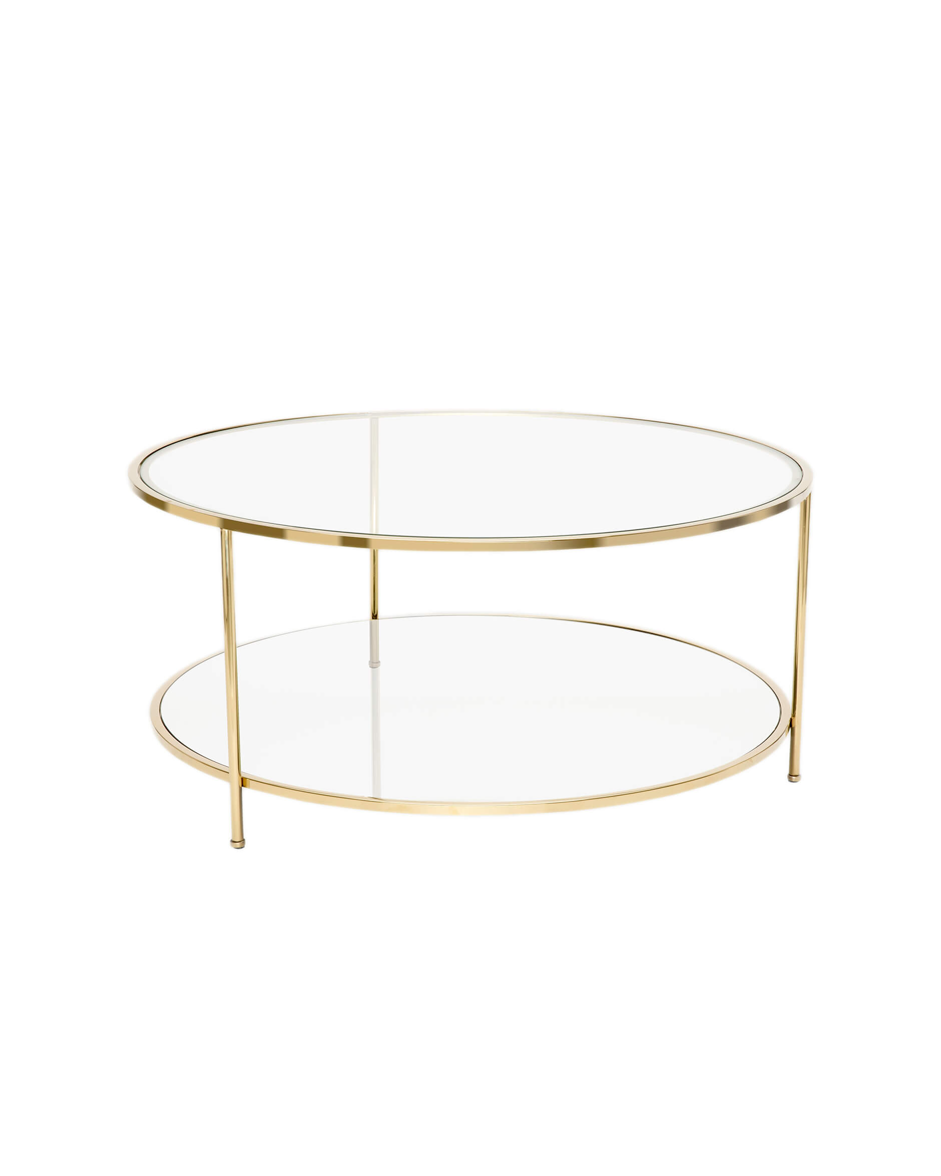 Sphere Table - Kultapinnoitettu kirkasta lasia OUTLET