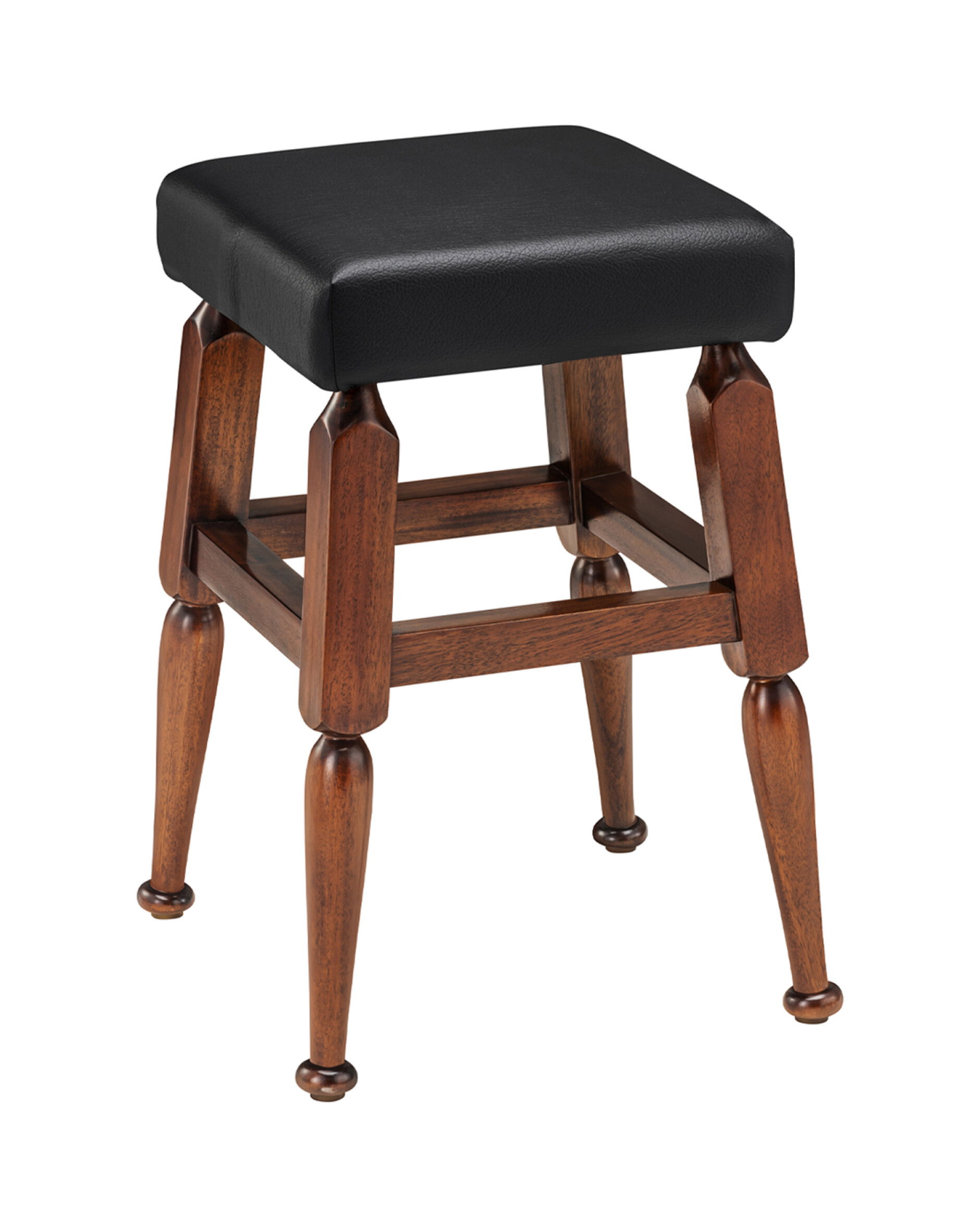 Mayan Low Barstool, Black
