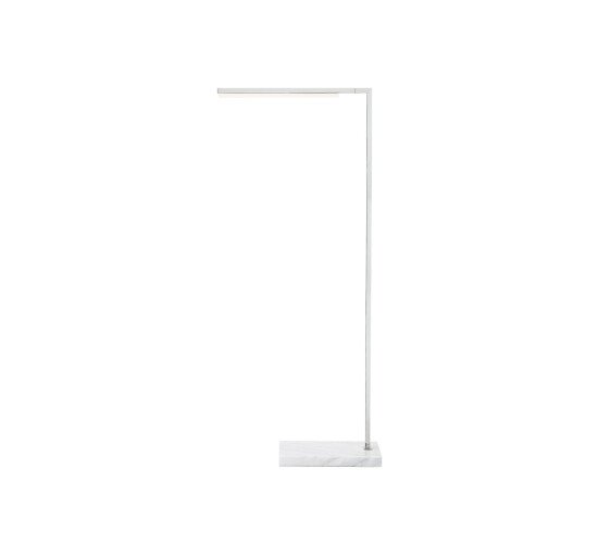 Polished Nickel - Klee 43" Floor Lamp Natural Brass/White