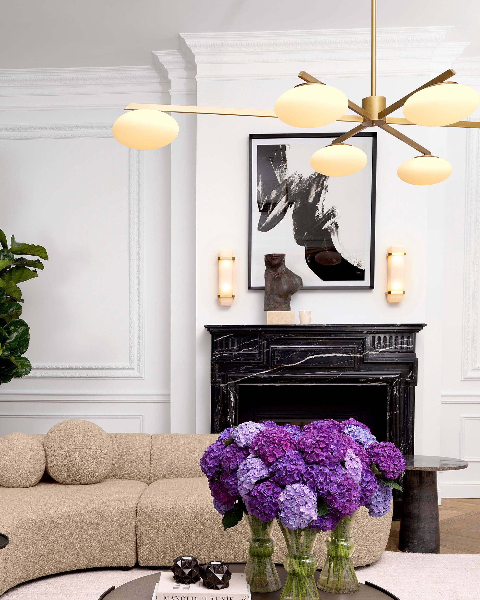 Evergreen takkrona antik mässing