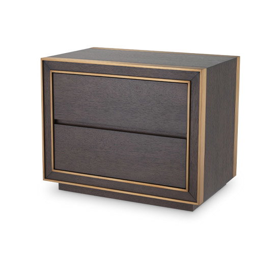 Camelot Bedside Table Brown
