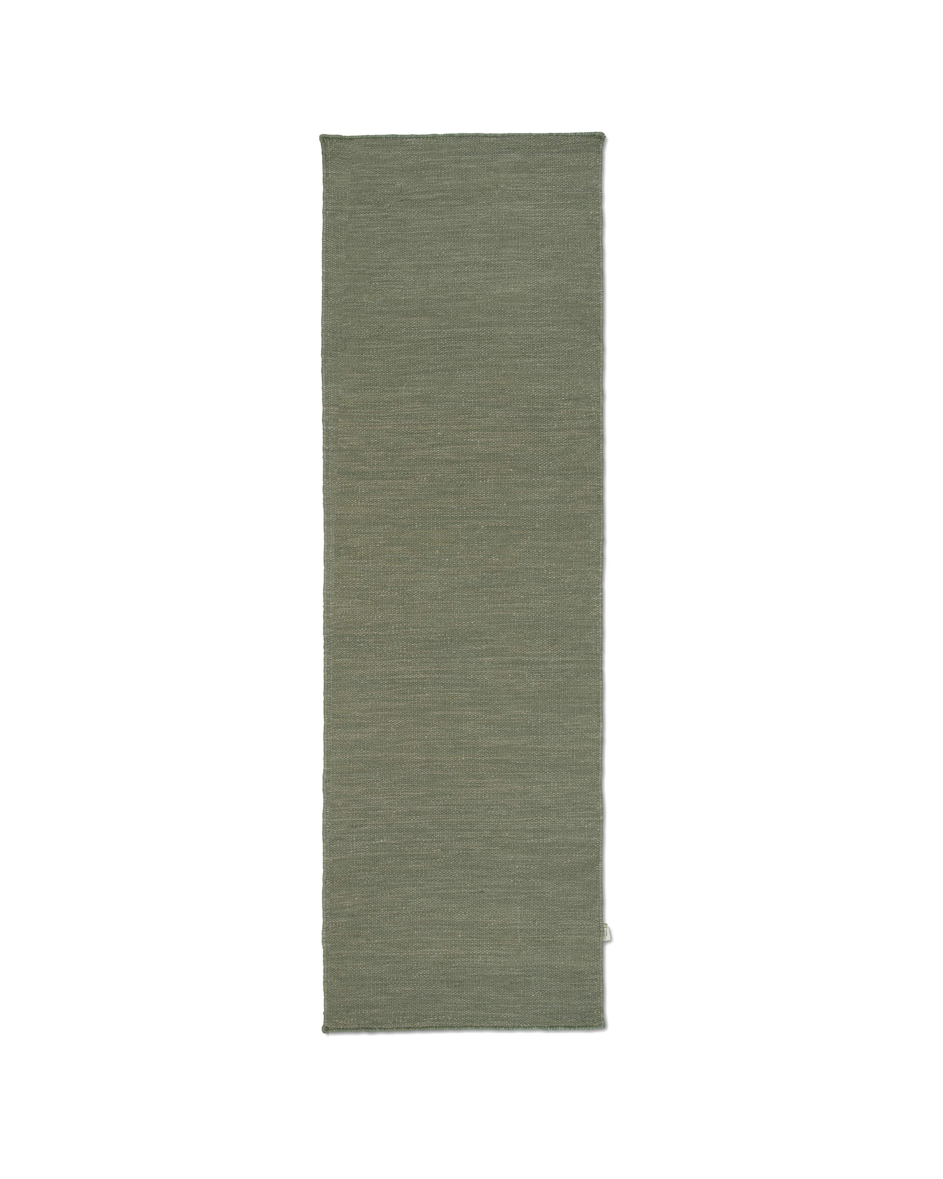 Plain gångmatta grön