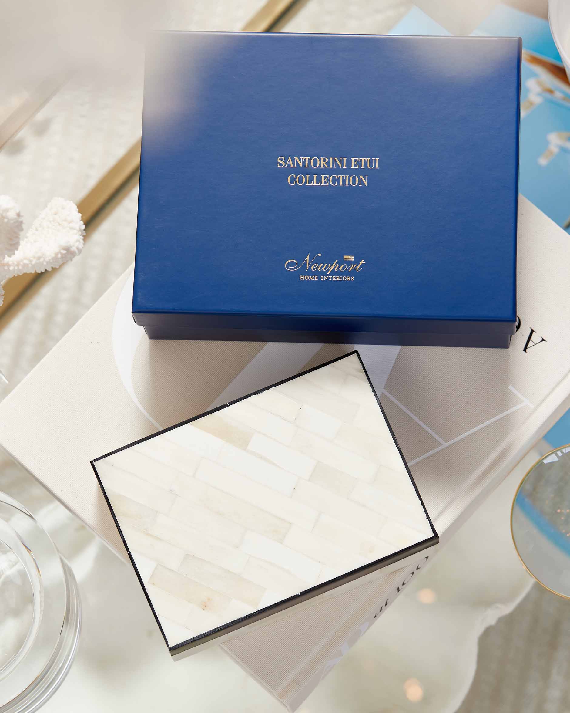 Celestia förvaringsask benvit