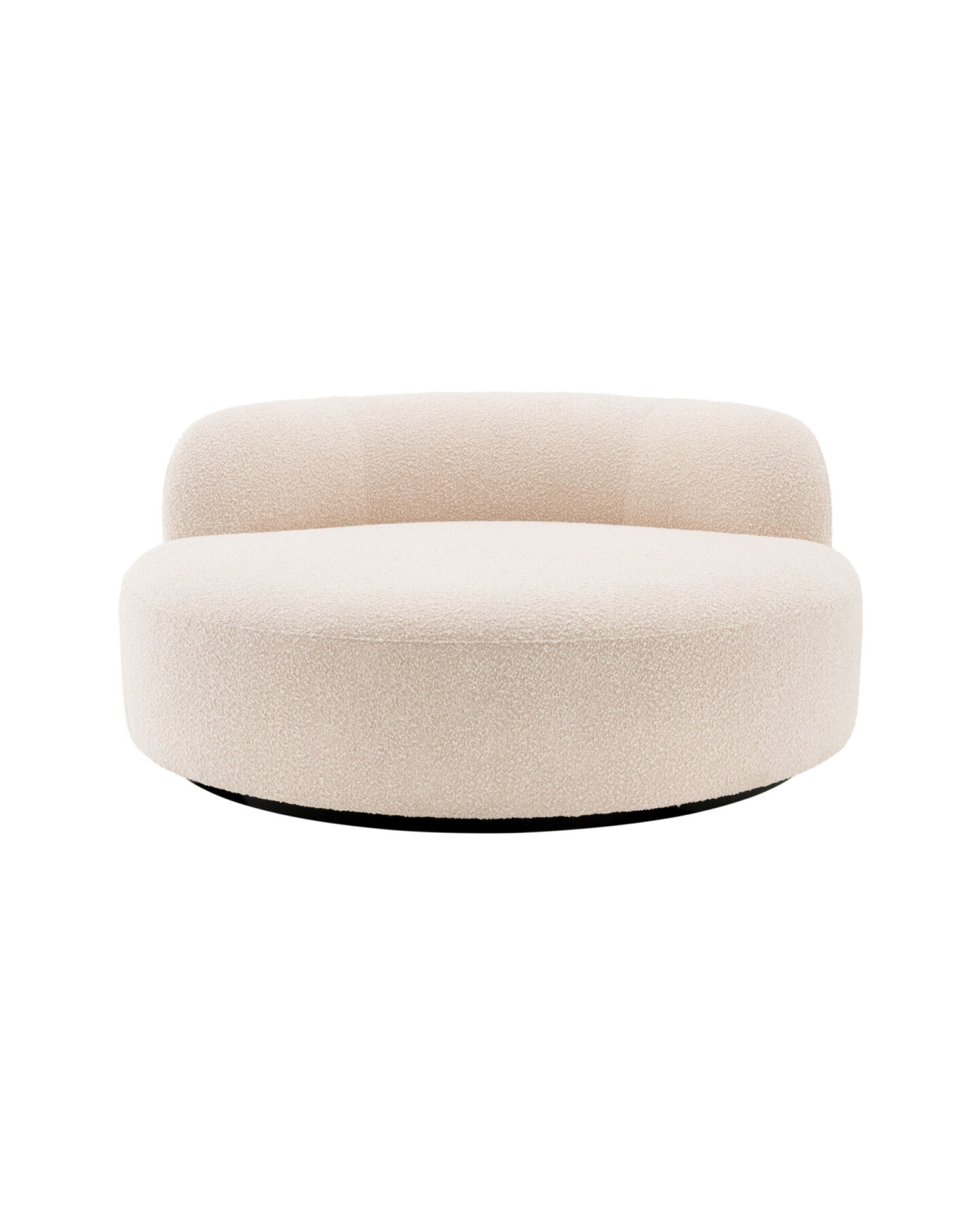 Björn bank rond bouclé cream