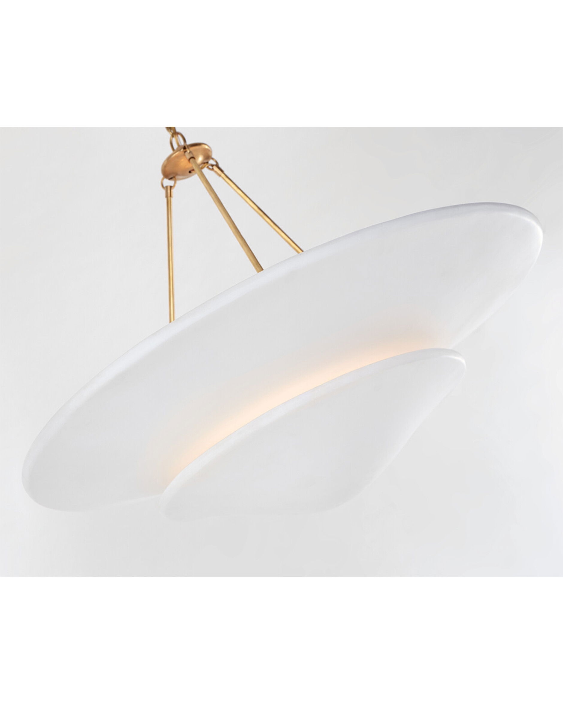 Mollino takkrona antik mässing L