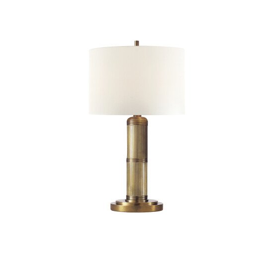 Antique Brass - Longacre Table Lamp Polished Nickel Small