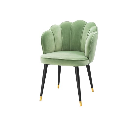 null - Bristol dining chair velvet savona green