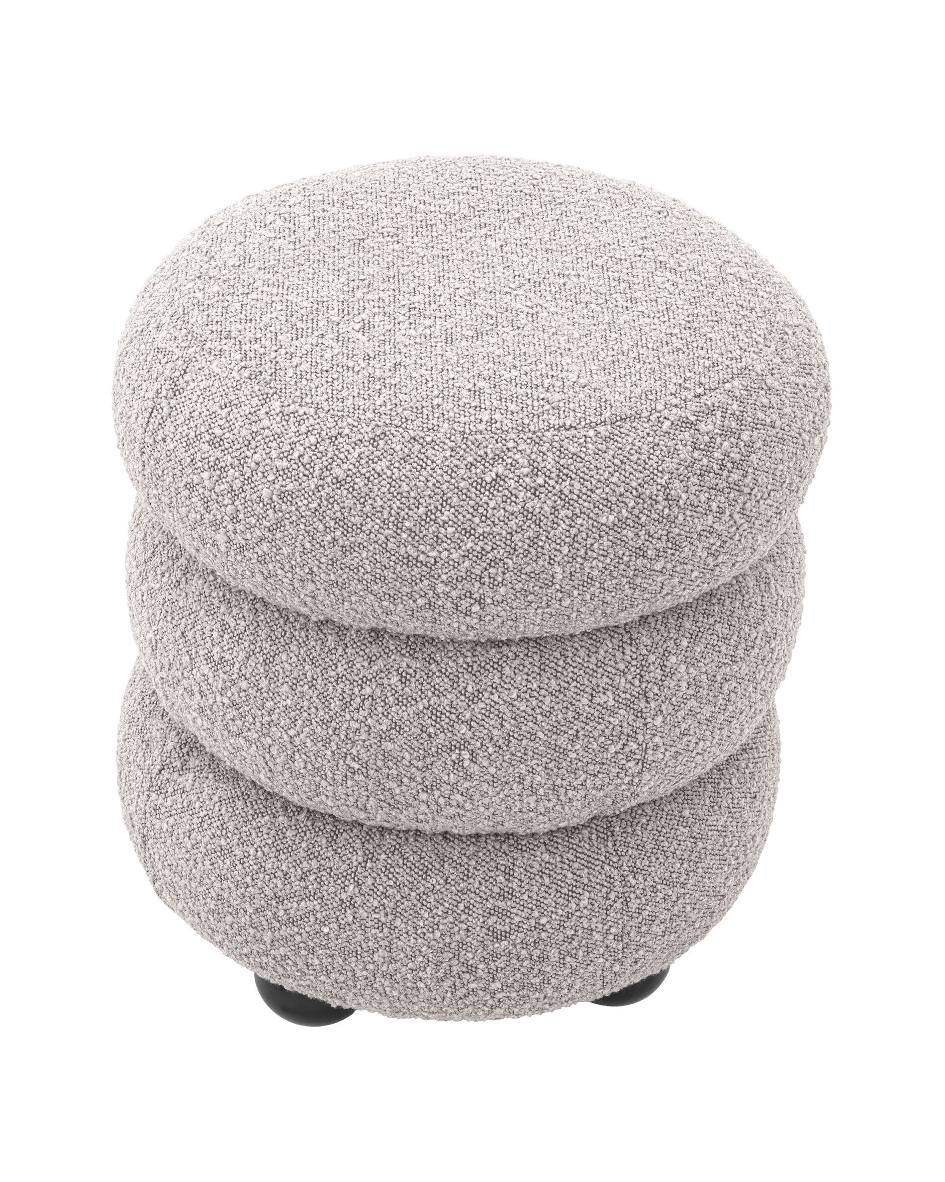 Tulum pall bouclé grey