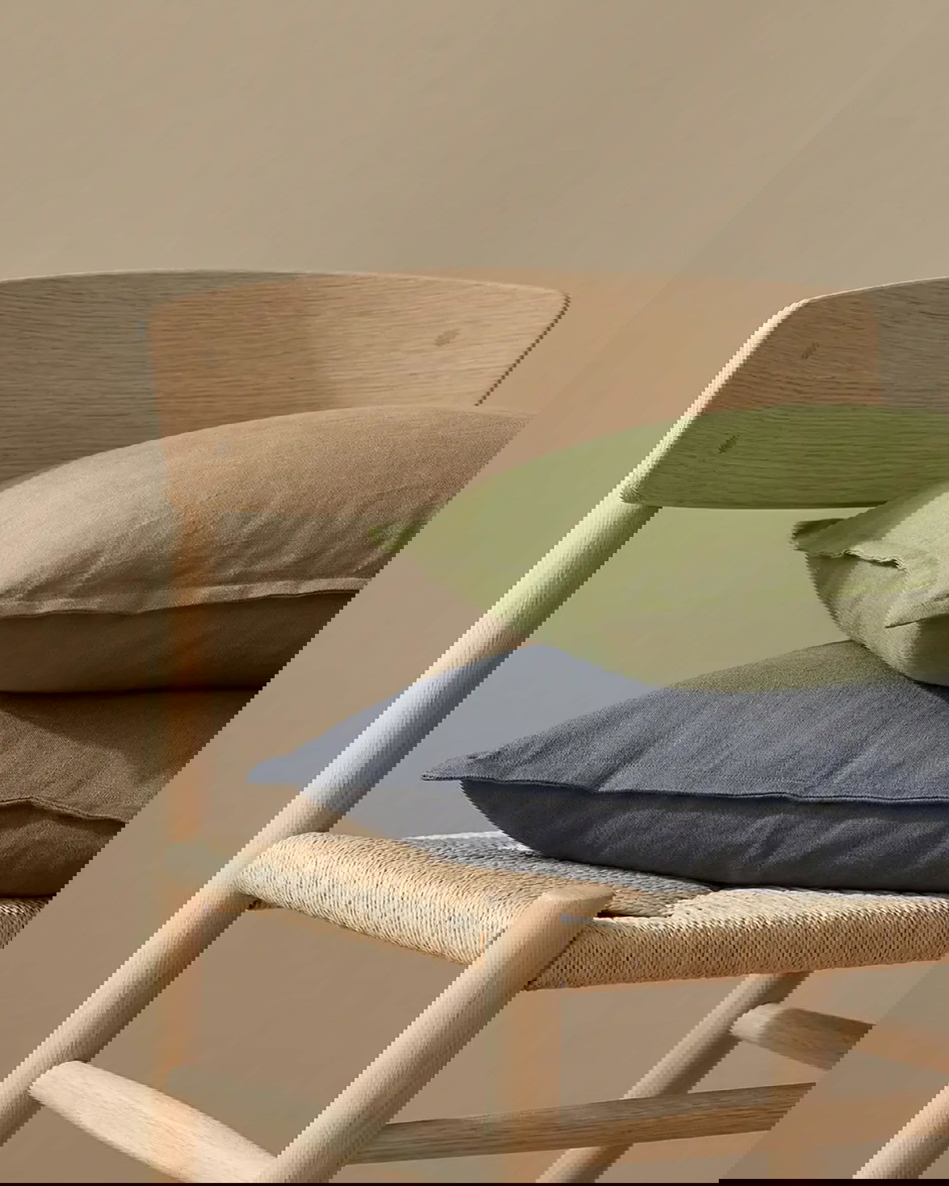 Classic Linen Cushion Cover dusk blue