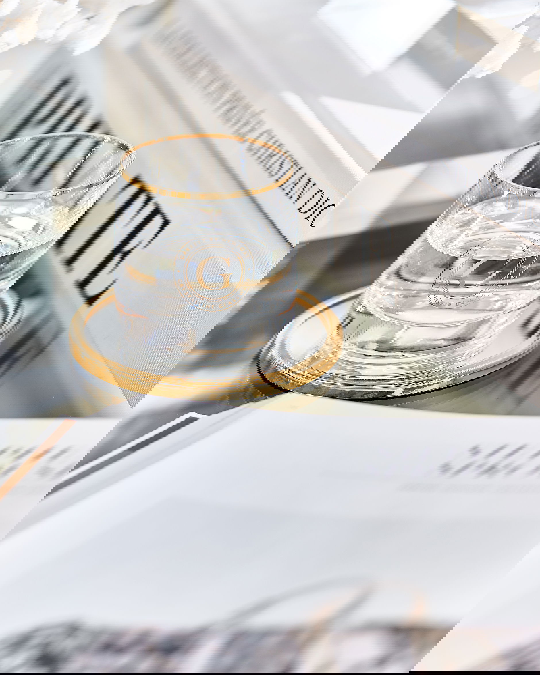 Garrett glasunderlägg guld 4-pack