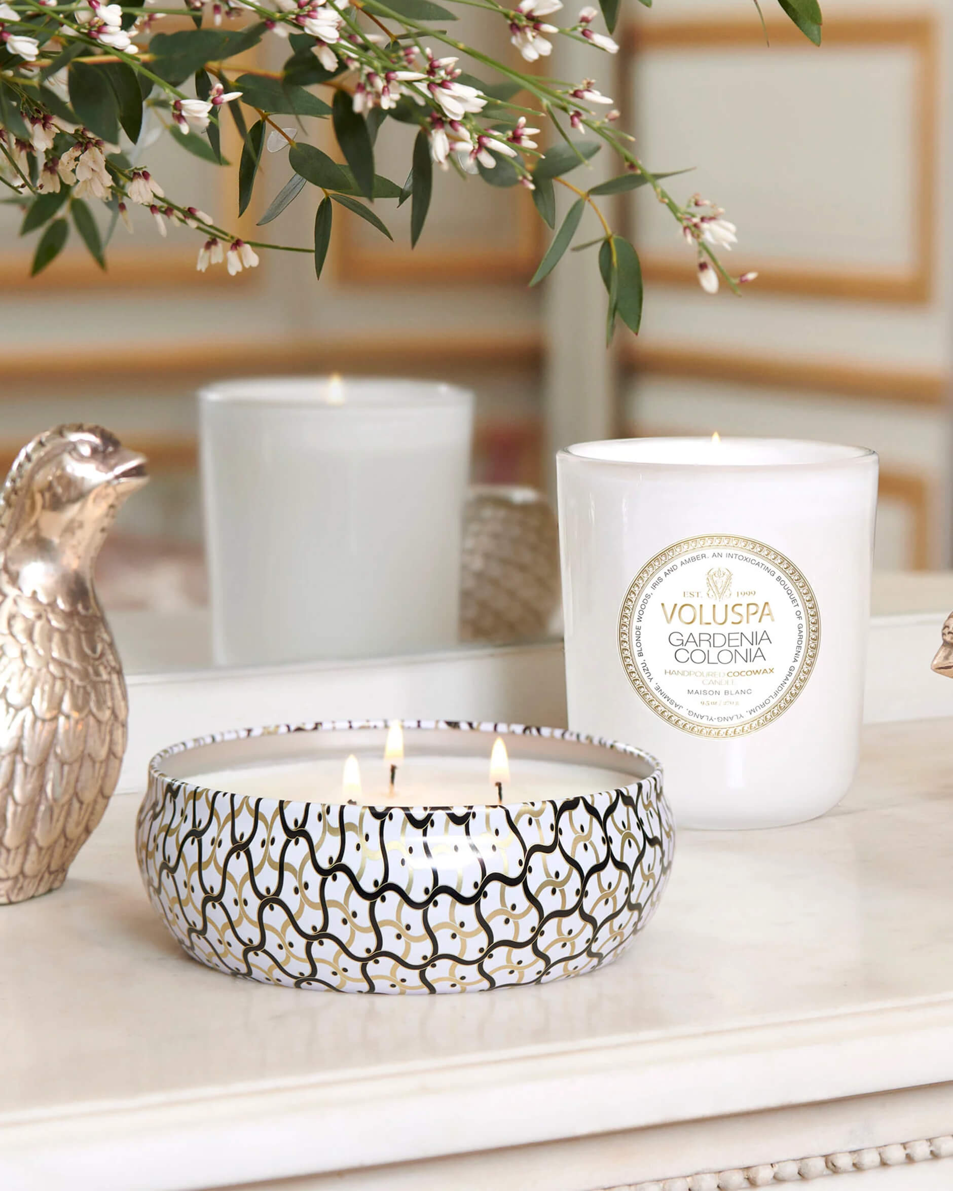 Gardenia Colonia Classic Scented Candle