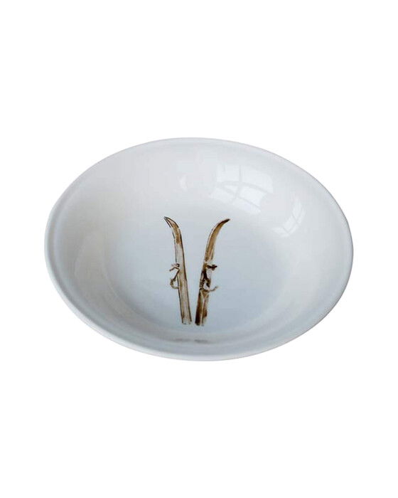 Zermatt djup tallrik vit