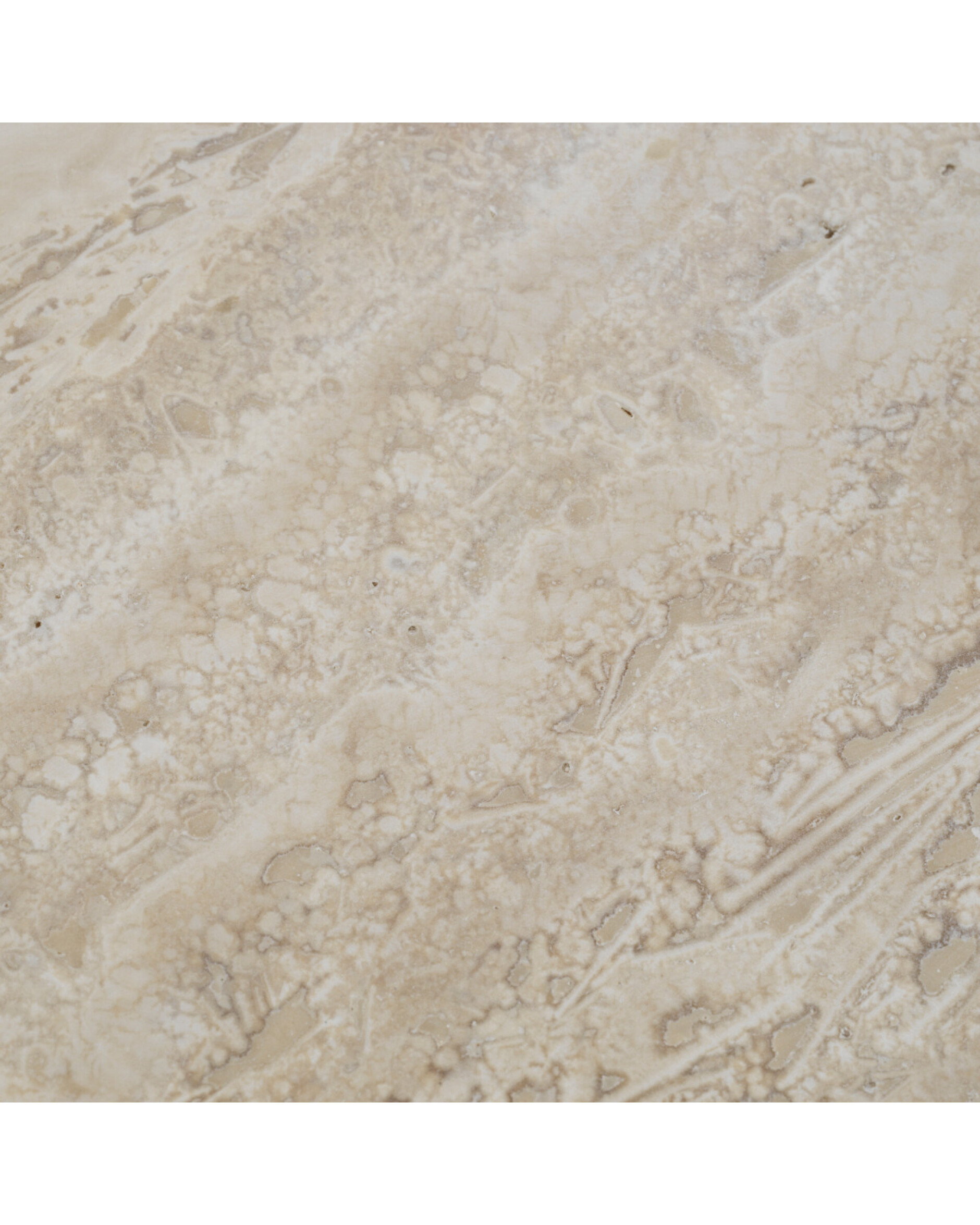 Genova Dining Table Travertine/Brushed Brass