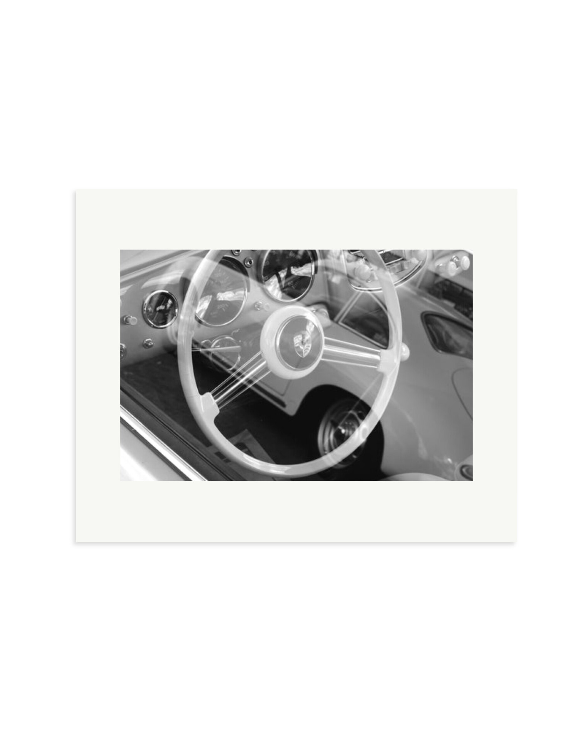 Porsche Steering Wheel Print Only / Medium