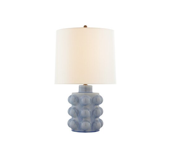 null - Vedra Medium Table Lamp Polar Blue Crackle