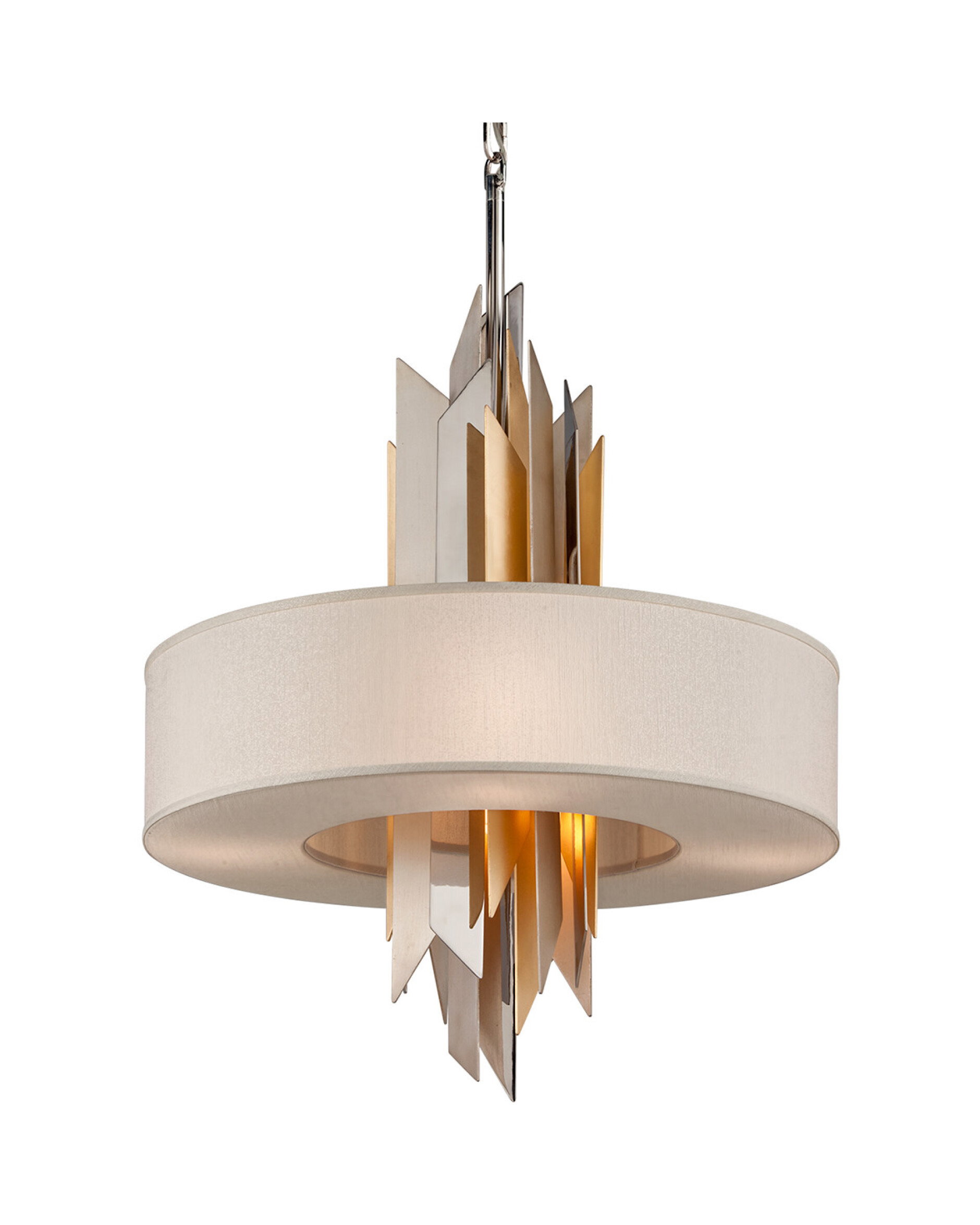 Modernistisk taklampe sølv