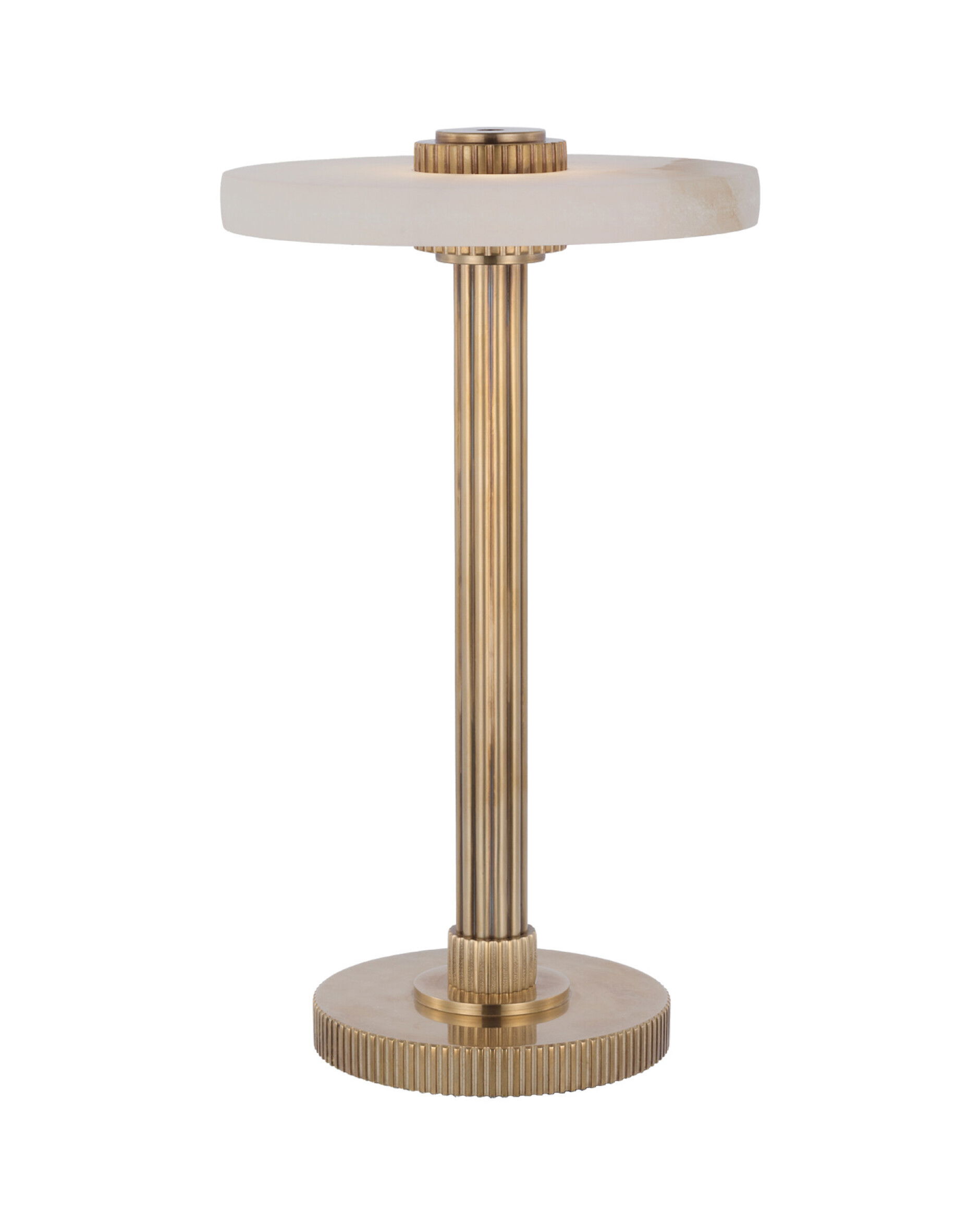 Aran 9" bordslampa uppladdningsbar antik mässing