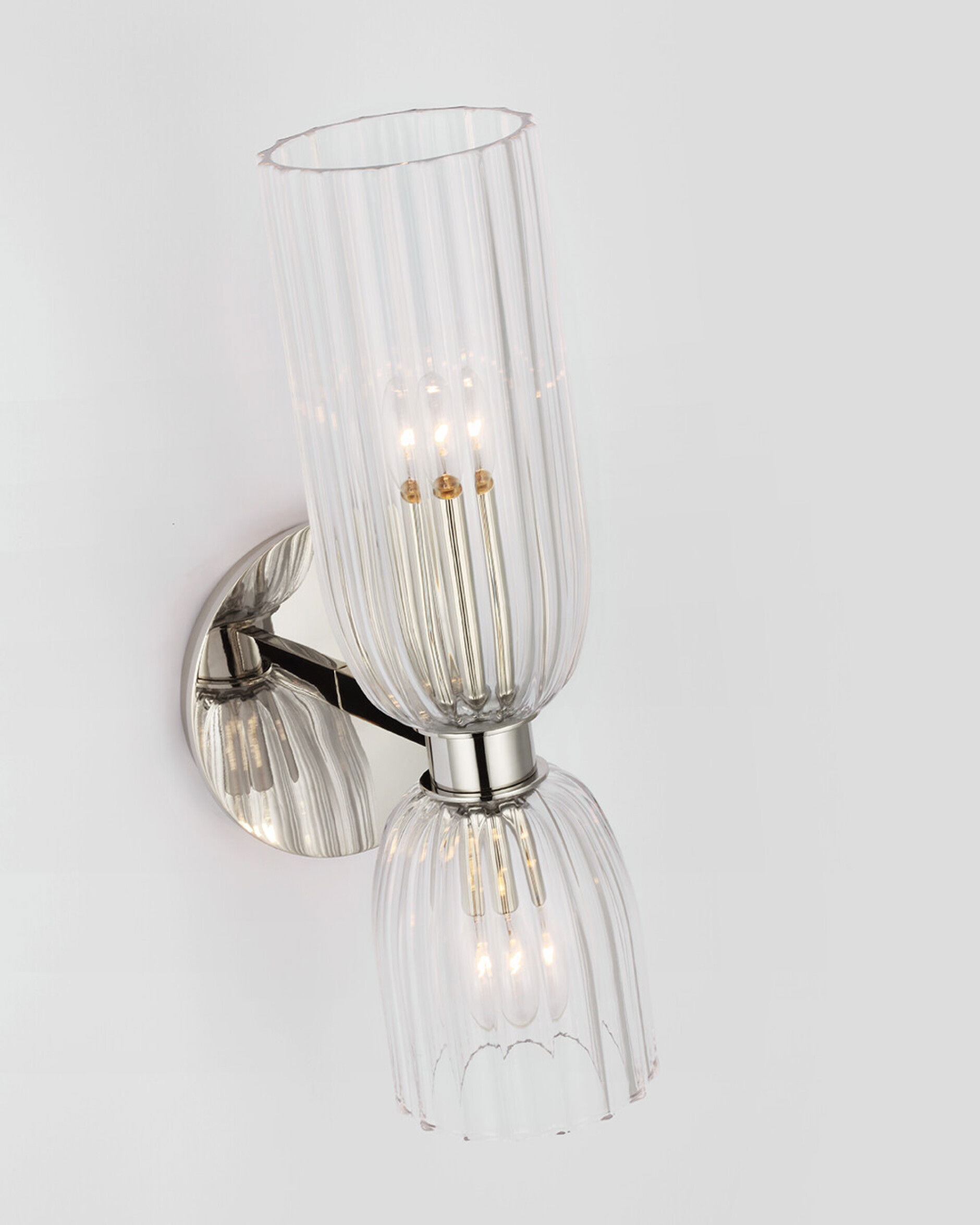 Asalea 16" vägglampa dubbel nickel