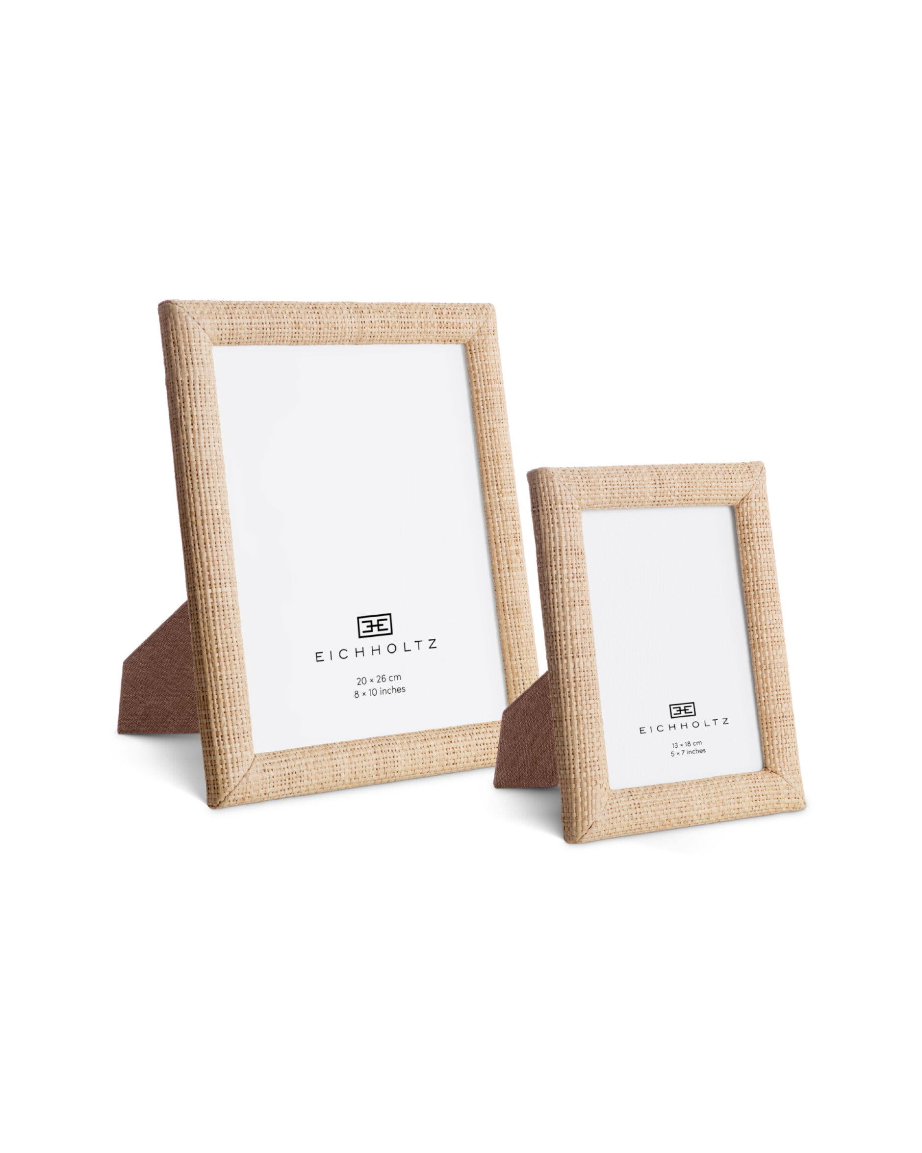 Pamplona fotoram natural raffia 2-set