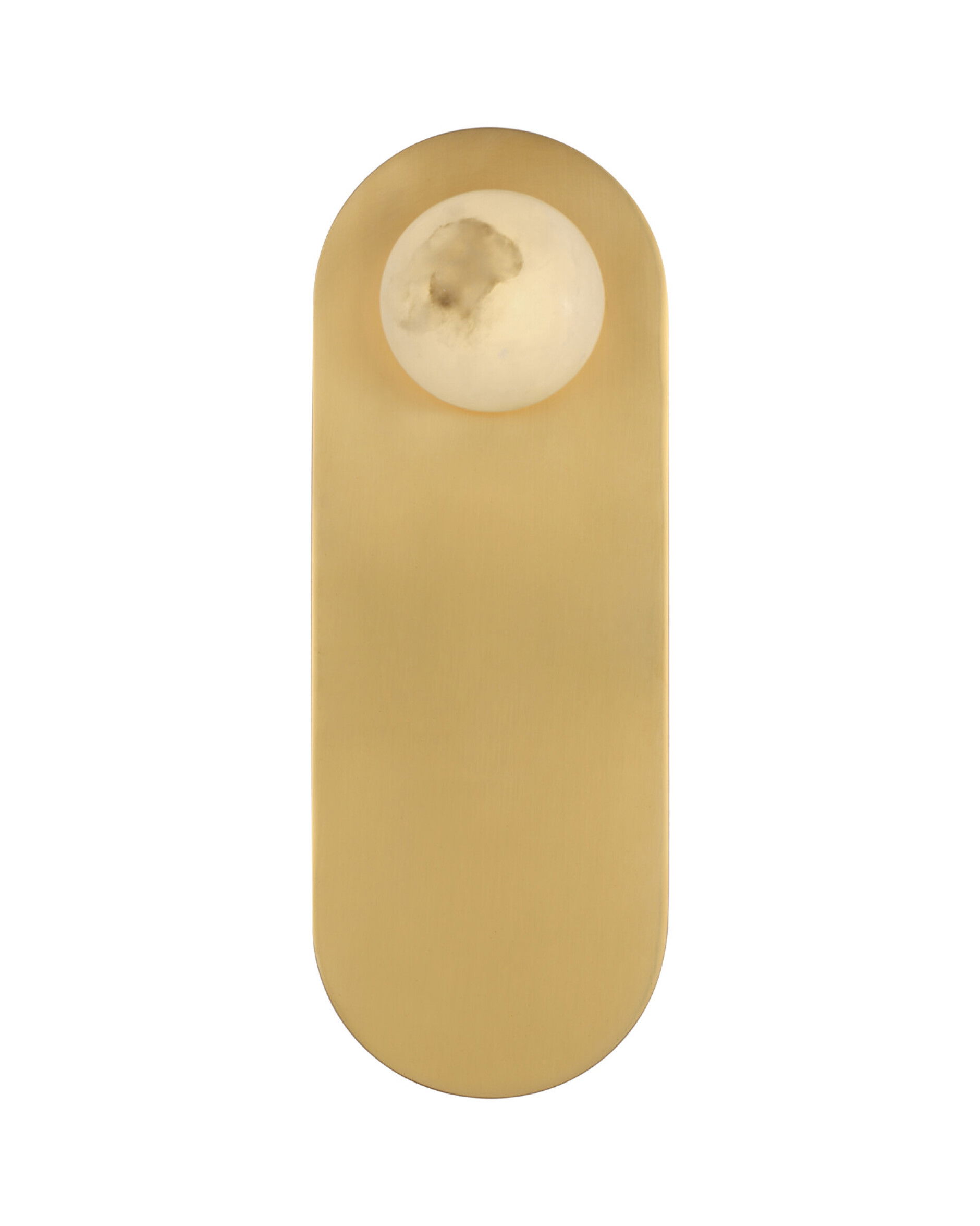 Pertica 9" Sconce Mirrored Antique Brass