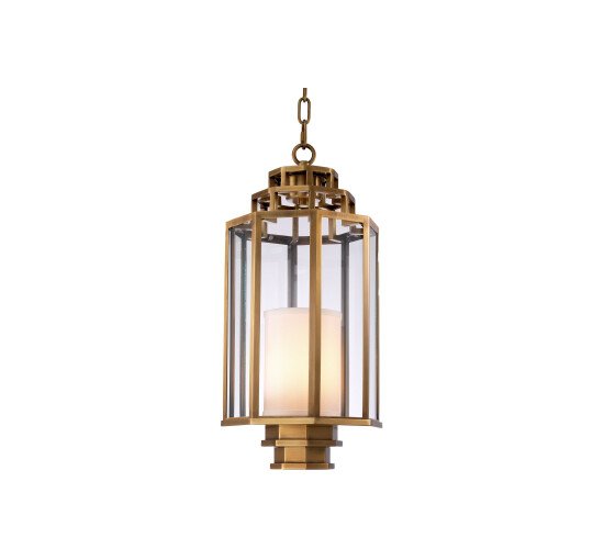 Antique Brass - Monticello Ceiling Lamp Black