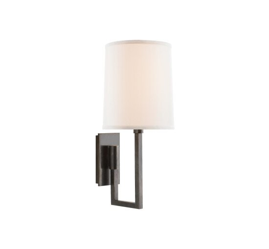 Bronze - Aspect Library Sconce Soft Silver
