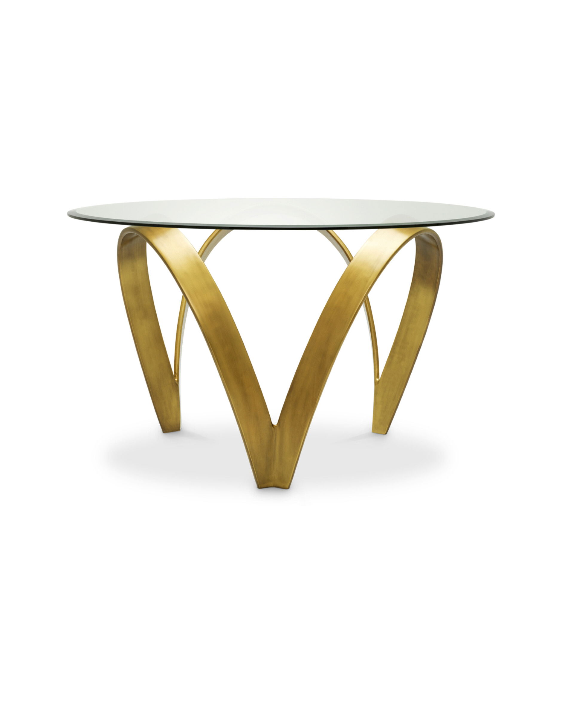 Soquel Dining Table Vintage Brass