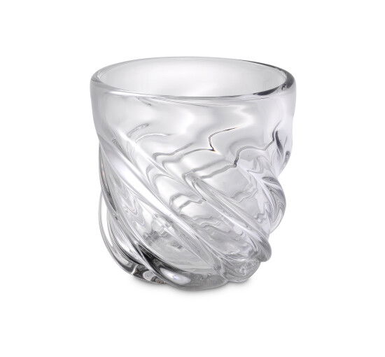 Clear Glass - Angelito Vase Blue