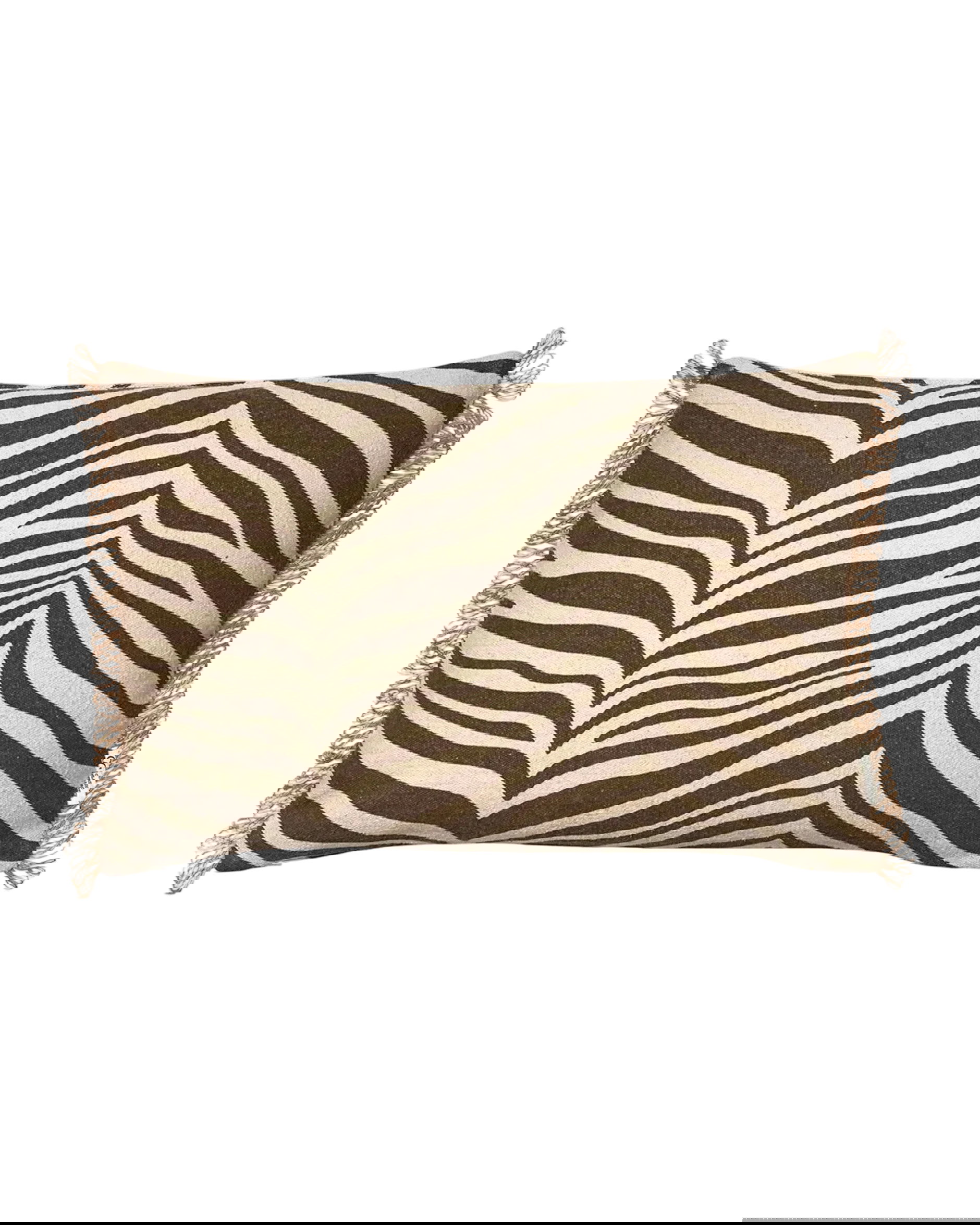 Zebra kissen braun