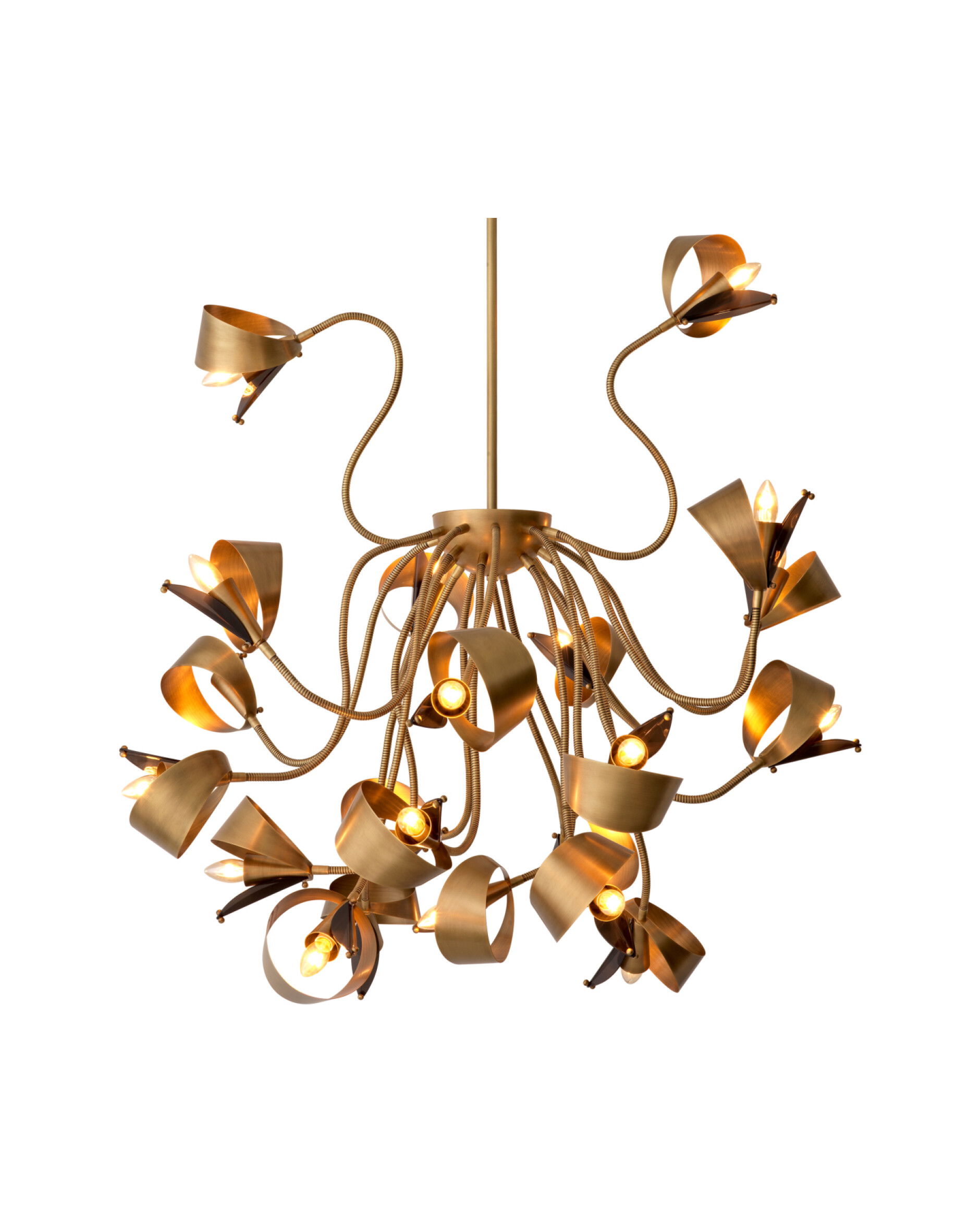 Corrientes takkrona antik mässing