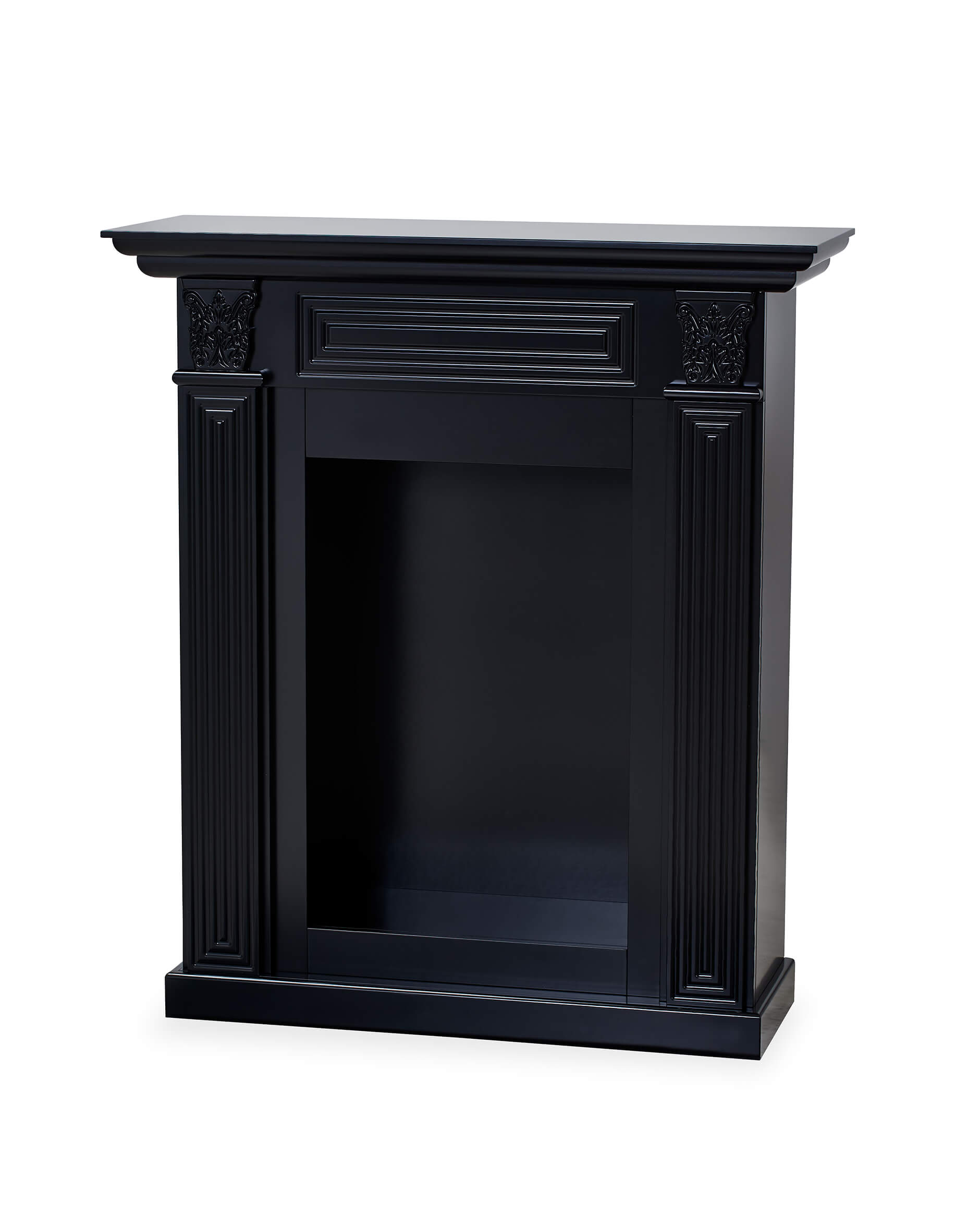 Warren öppen spis modern black