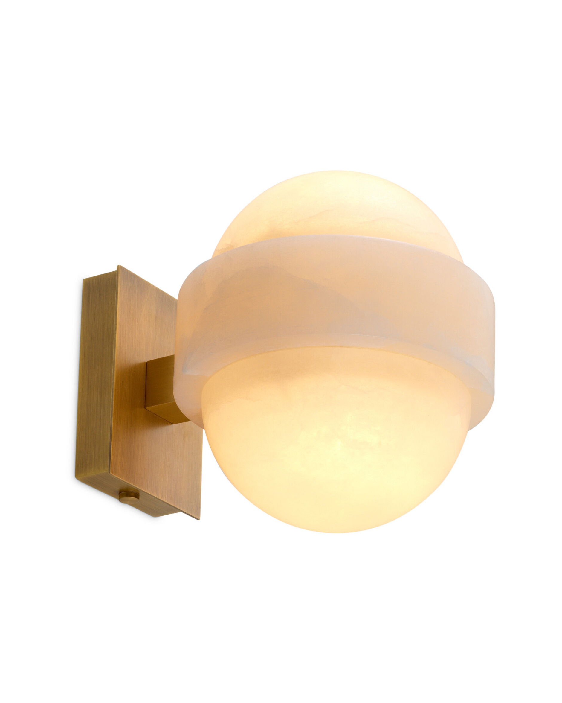 Icarus wandlamp antiek messing