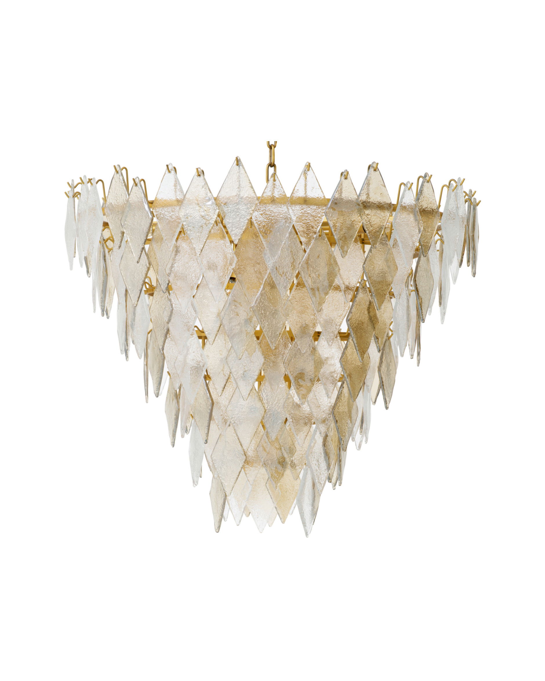 Rhombus Chandelier Antique Brass  L