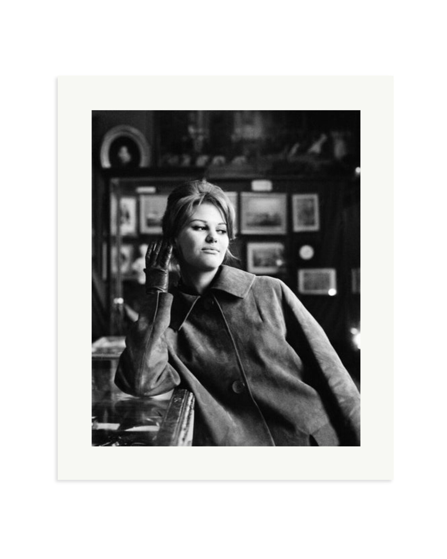 Claudia Cardinale Cafe Time Print Only / Large