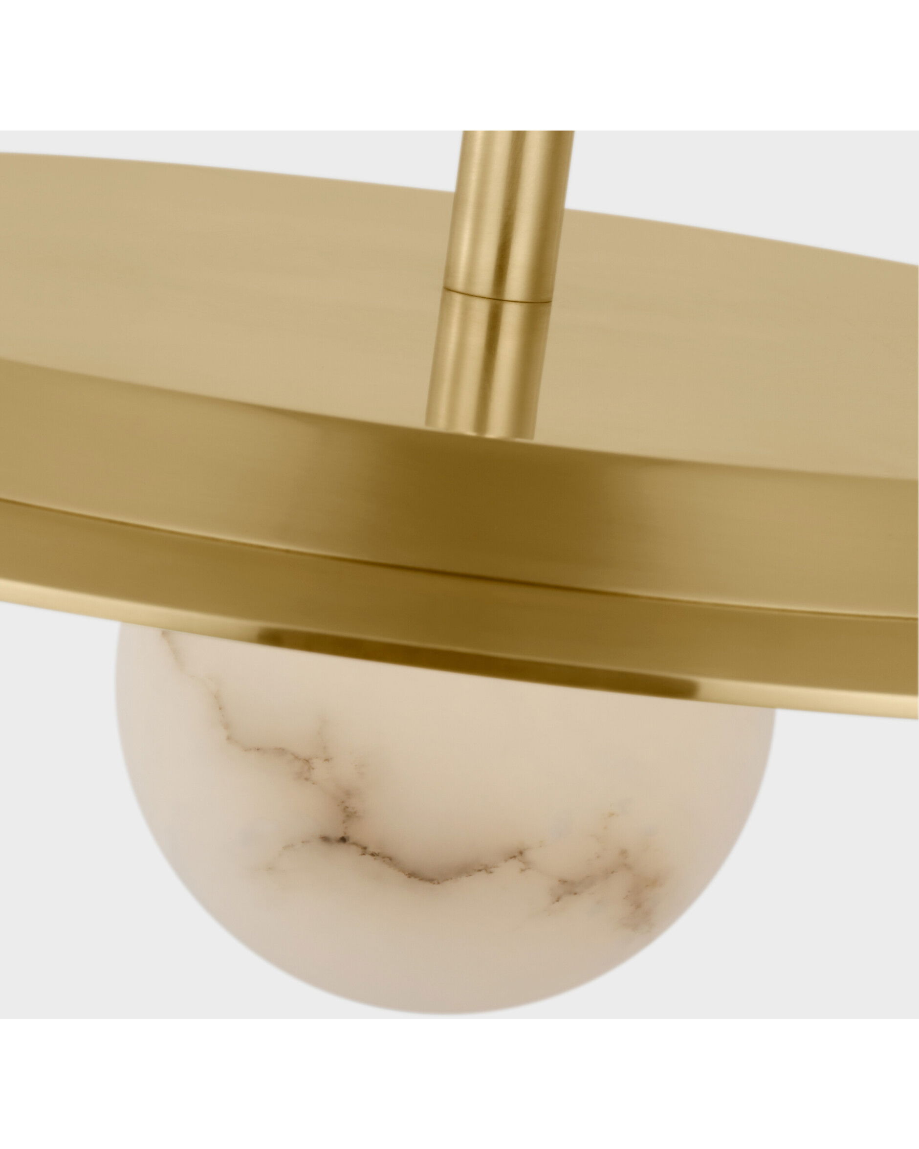 Pertica 18" Disc Pendant Mirrored Antique Brass