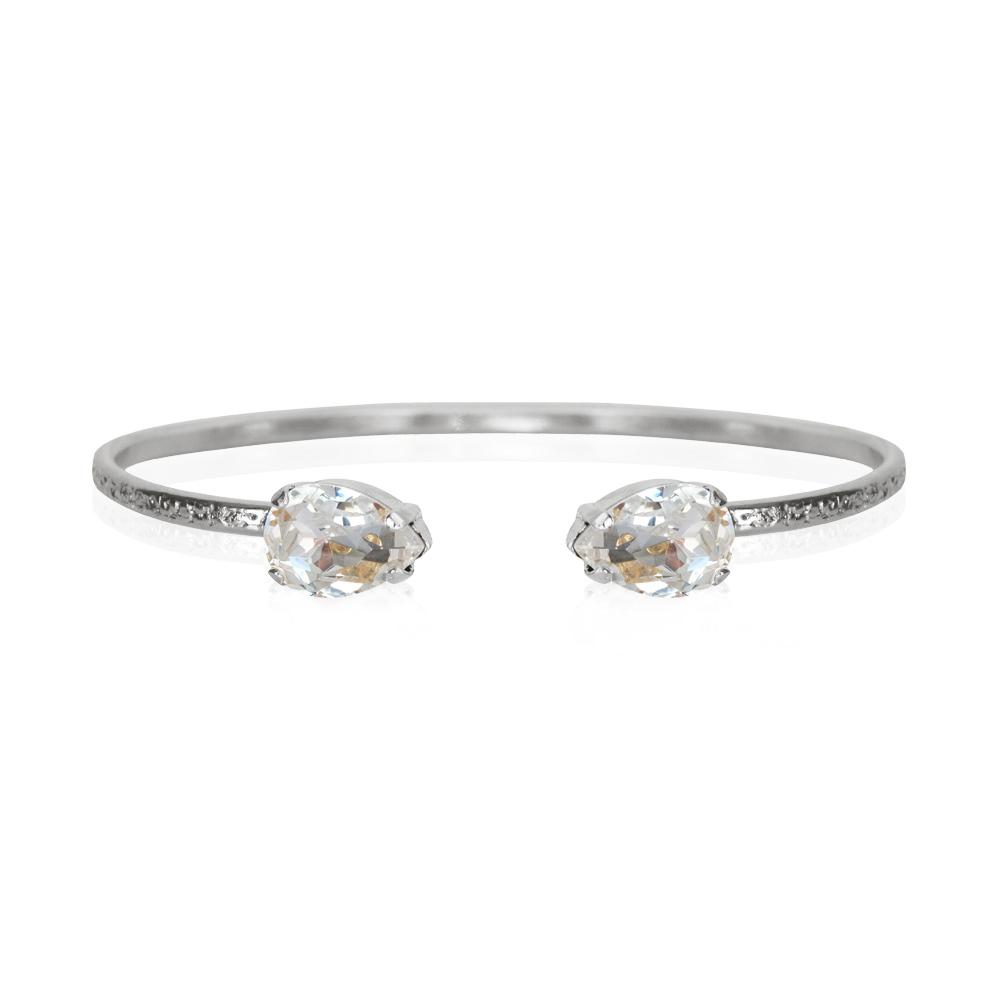 Petite Drop armband crystal rhodium