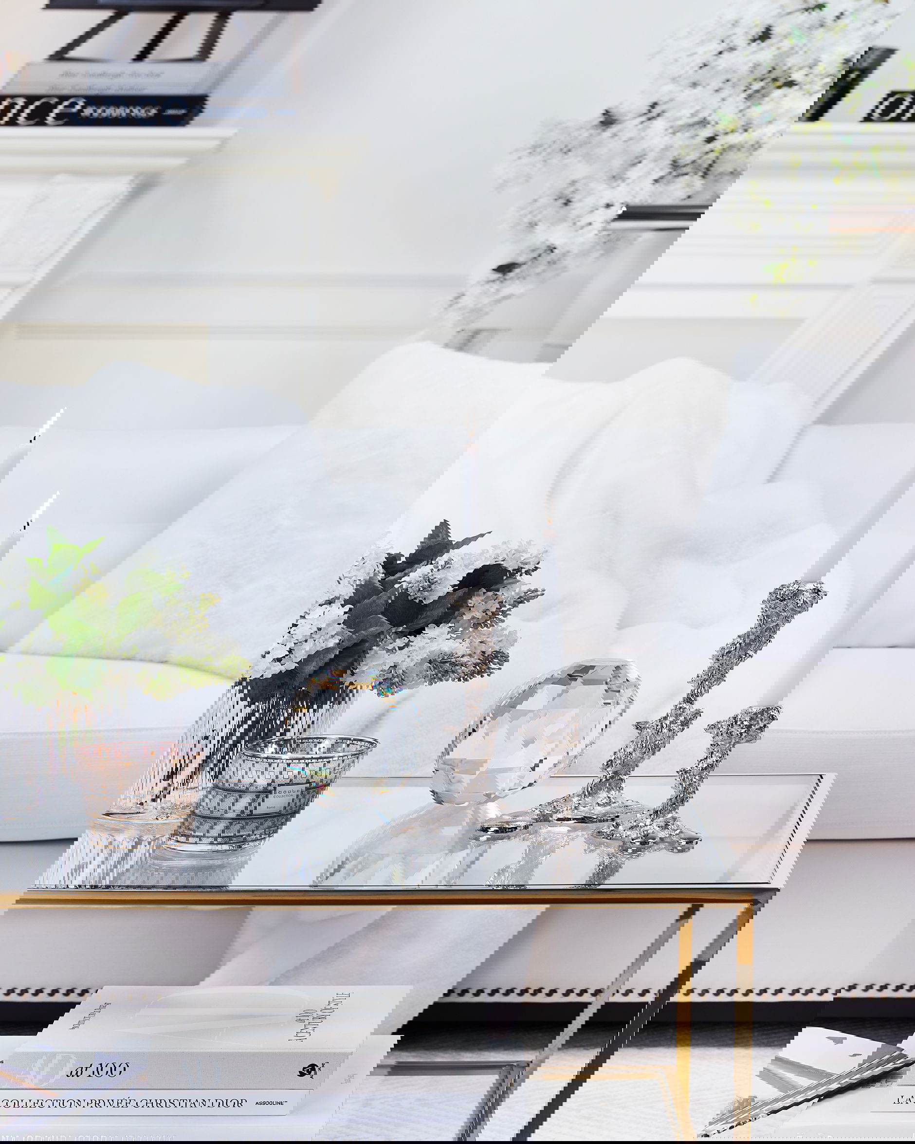 Drip ljusstake silver