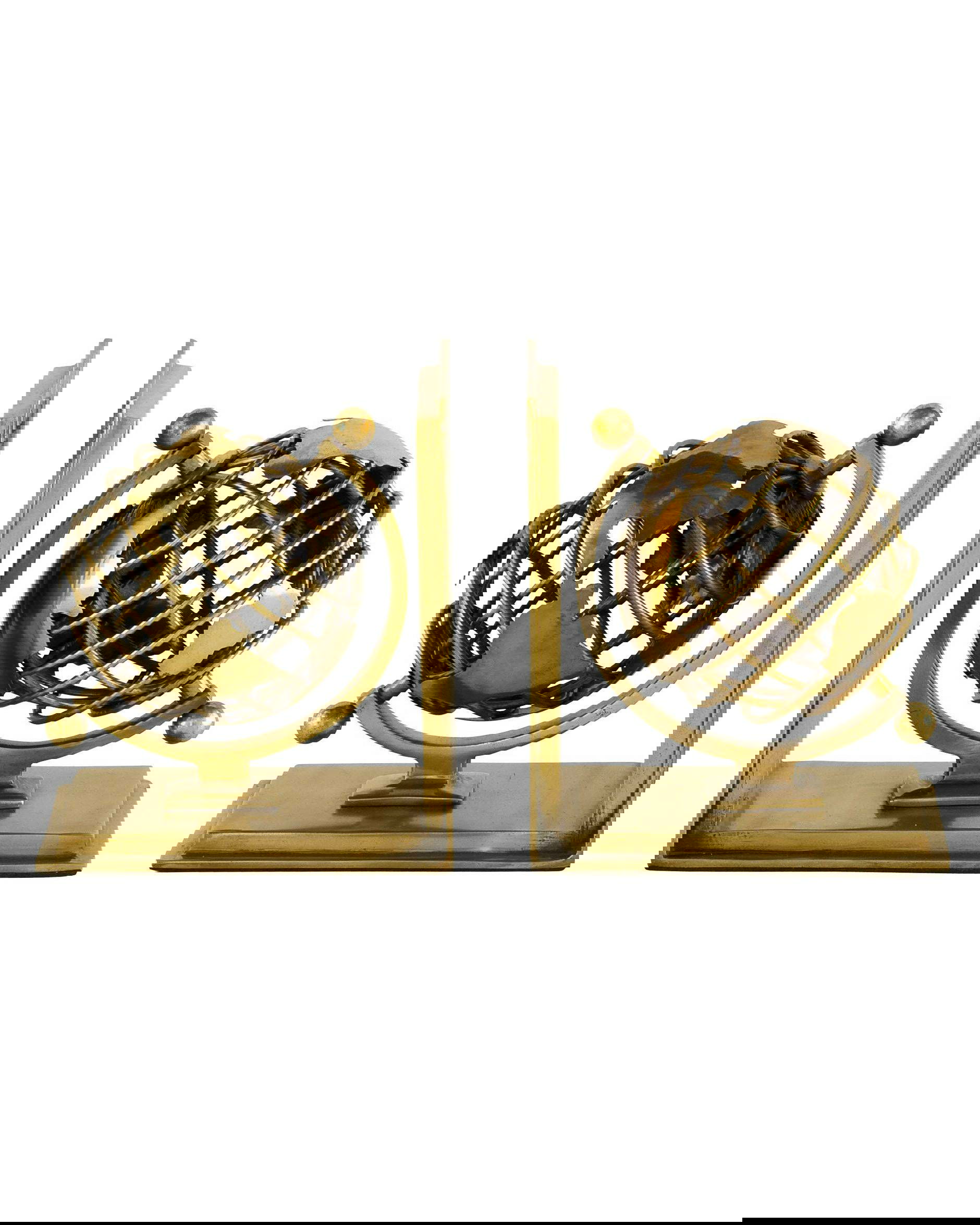 Globe bokstöd mässing set of 2