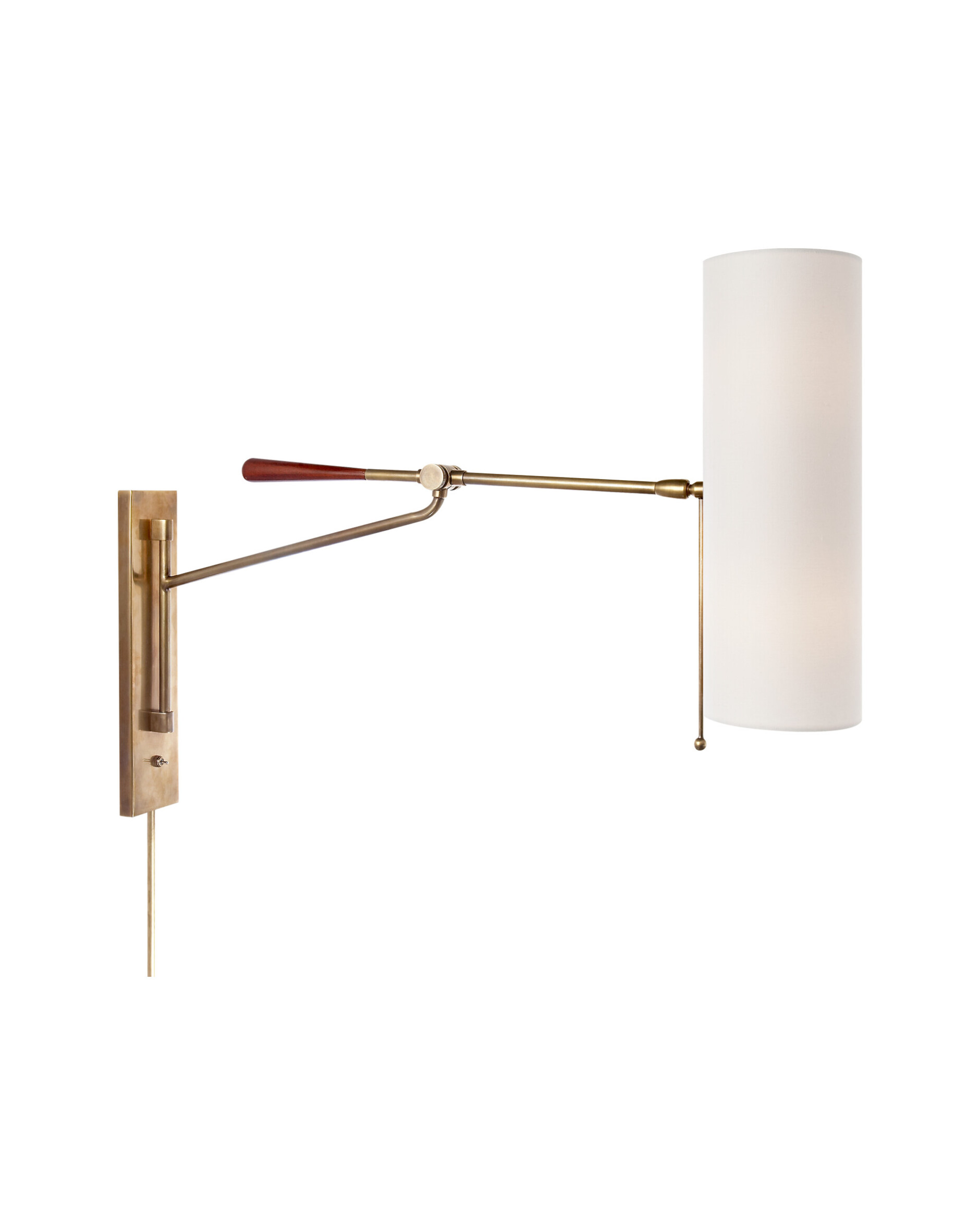 Frankfort Articulating vägglampa antik mässing