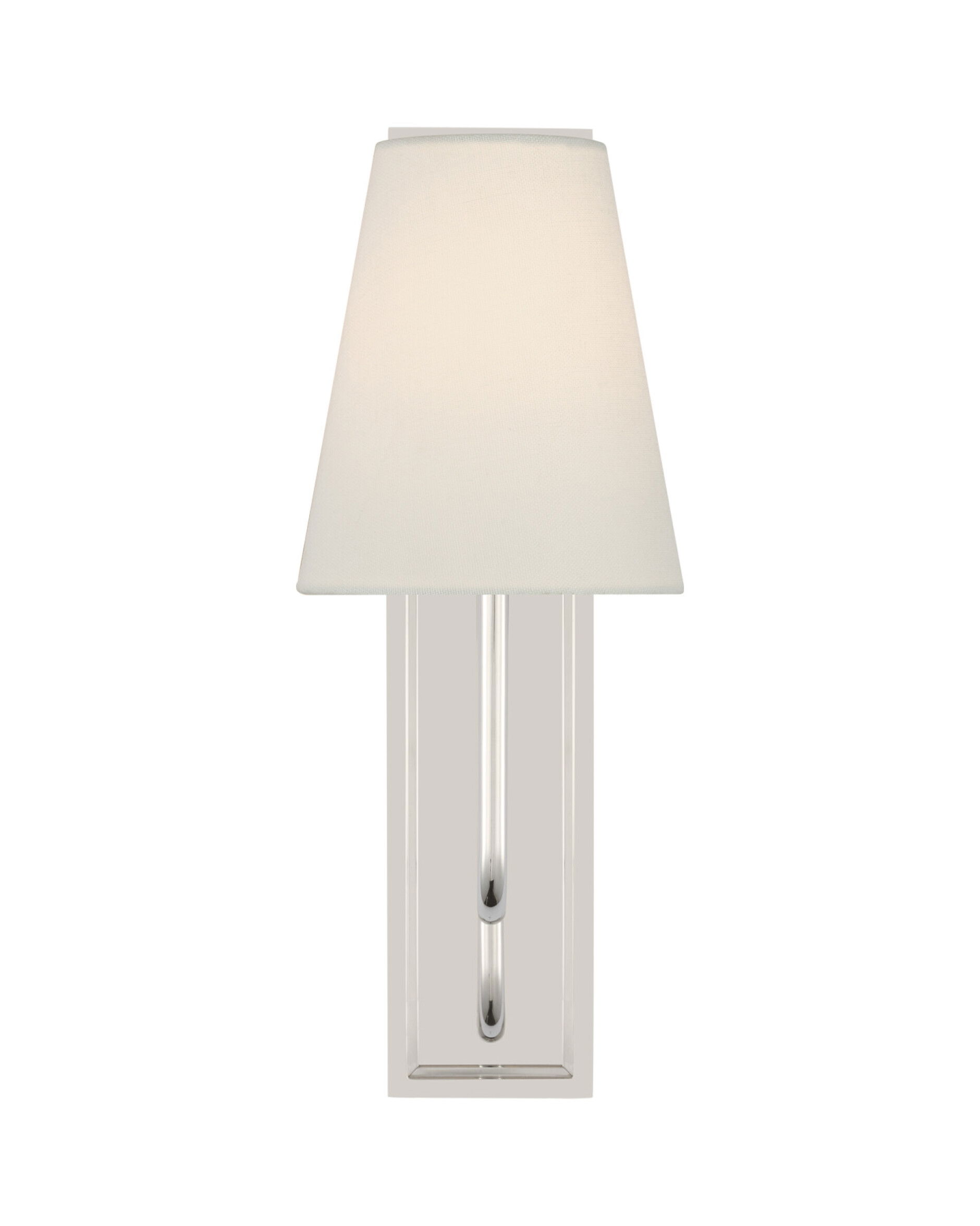 Rui Sconce Polished Nickel/Linen Shade